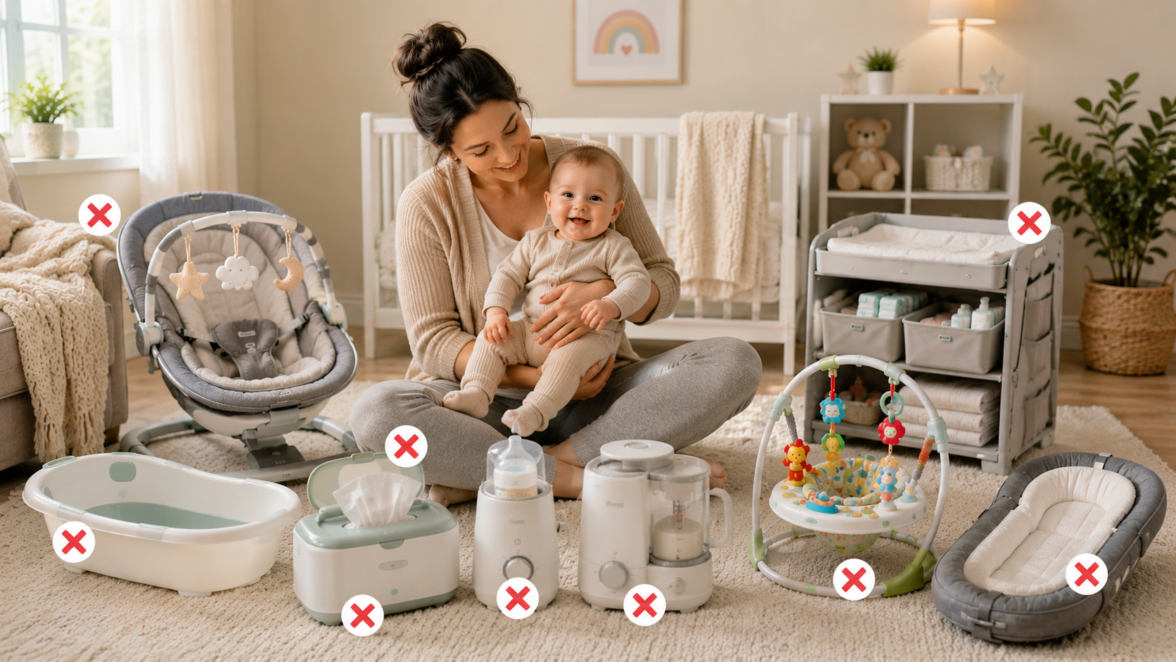 Baby Products You Can Skip as a New Mom - Tidy Sleep