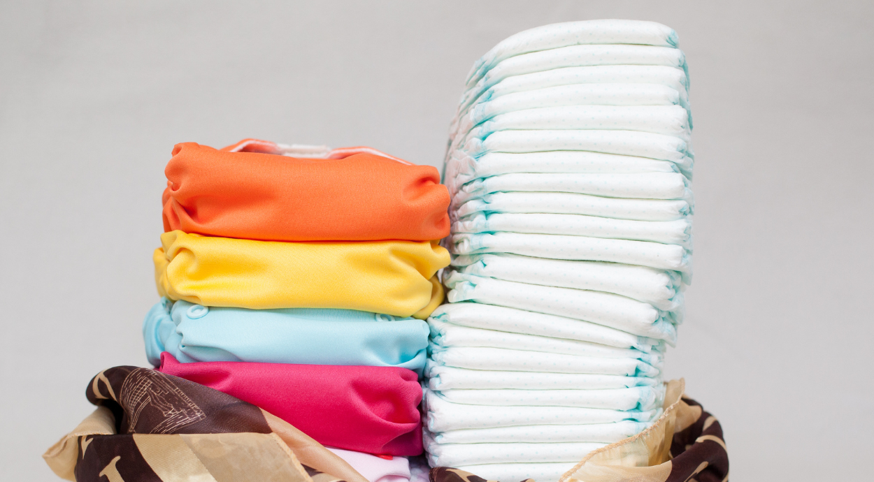 cotton nappies and disposable diapers