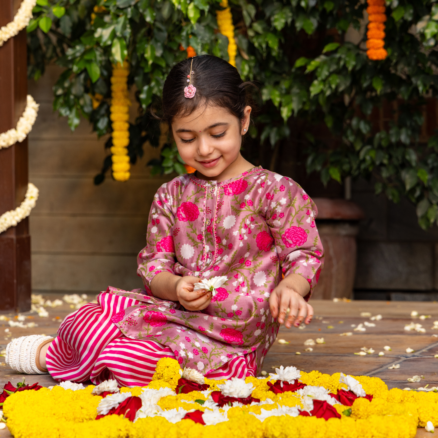 Chanderi Silk | Button Down Kurta with Salwar Set| Festive Wear