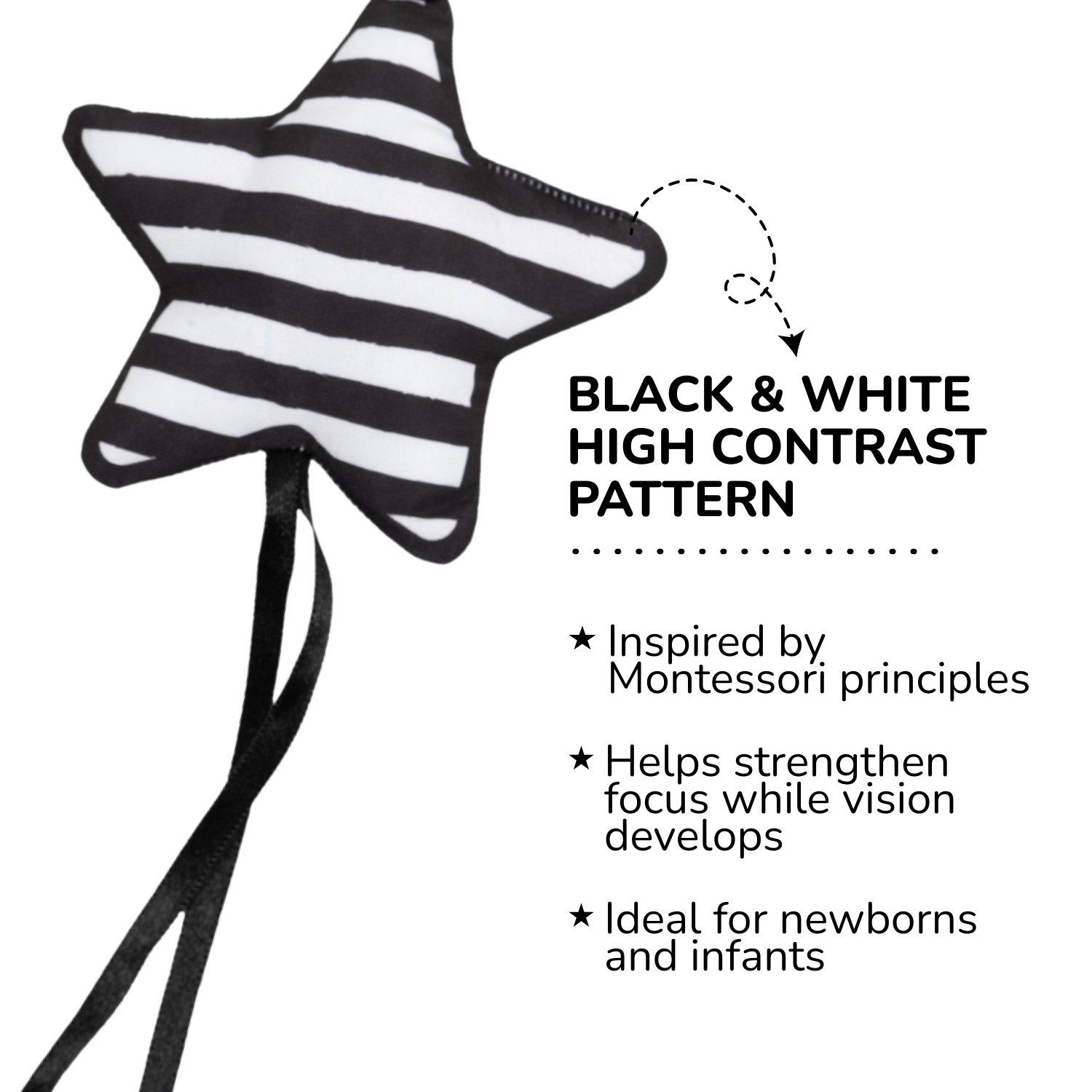 Star Shaped High Contrast Sensory Toy