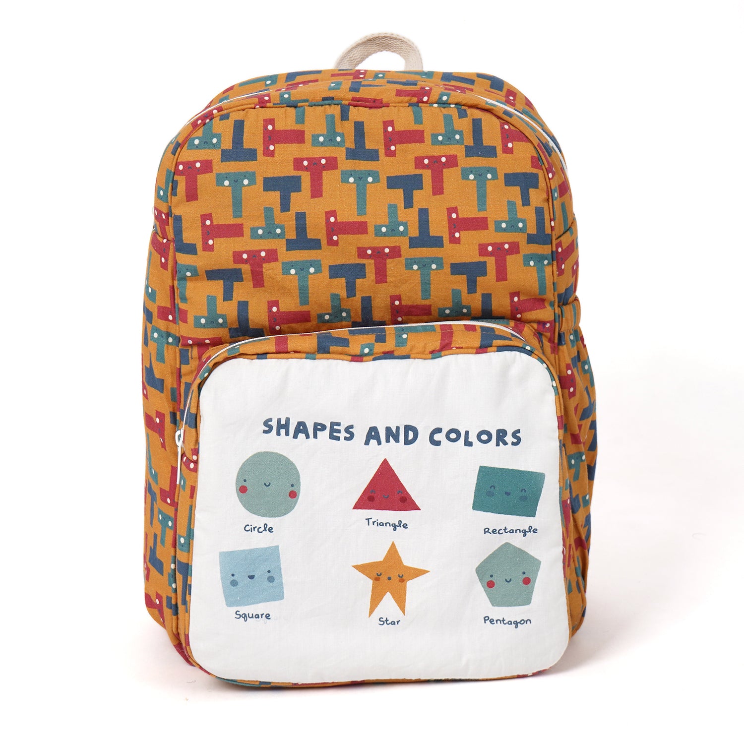 Cute Toddler Backpack |Happy Shapes