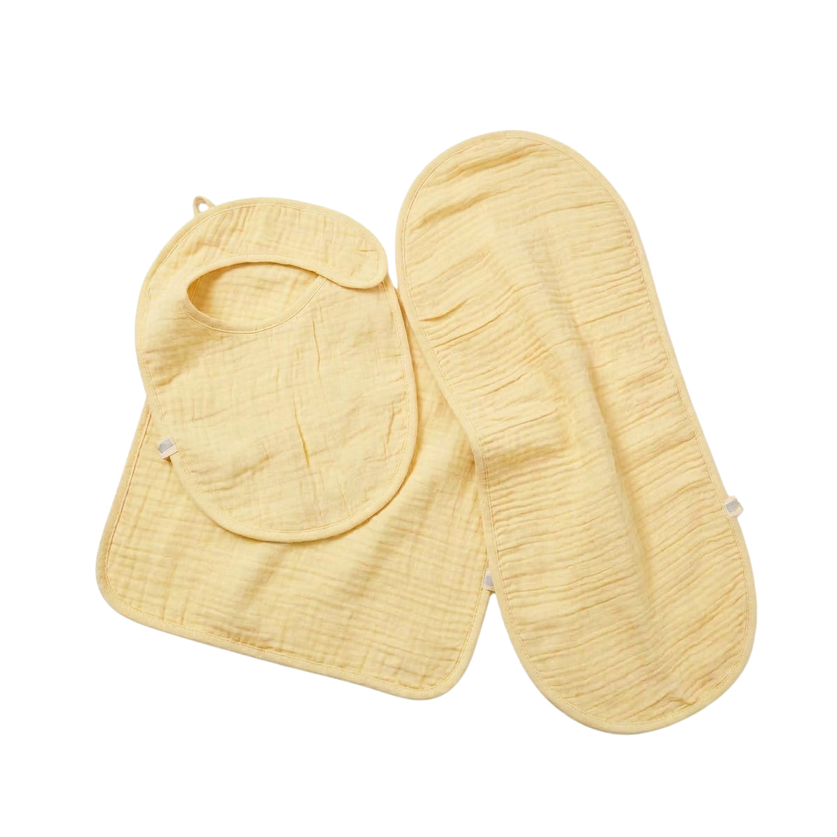 Muslin Baby Care Set of 3 - Bib, Burp Cloth & Face Napkin - Suraj