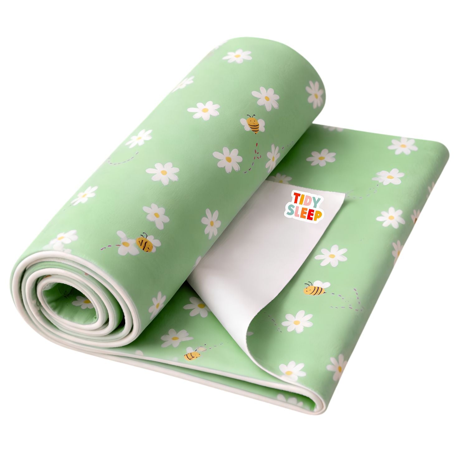 Printed Waterproof Dry Sheet - Daisy Bee