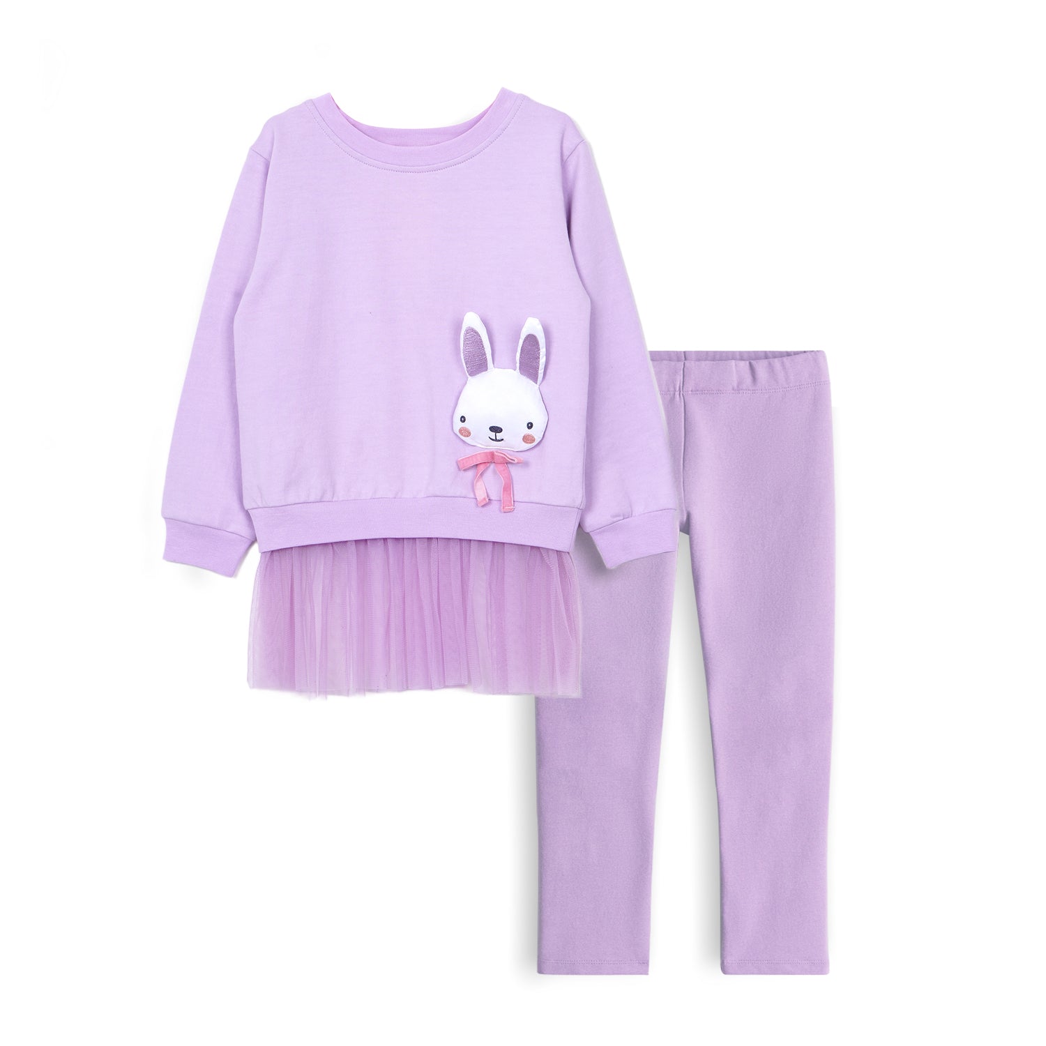 Bunny Sweat Shirt With Slacks Set