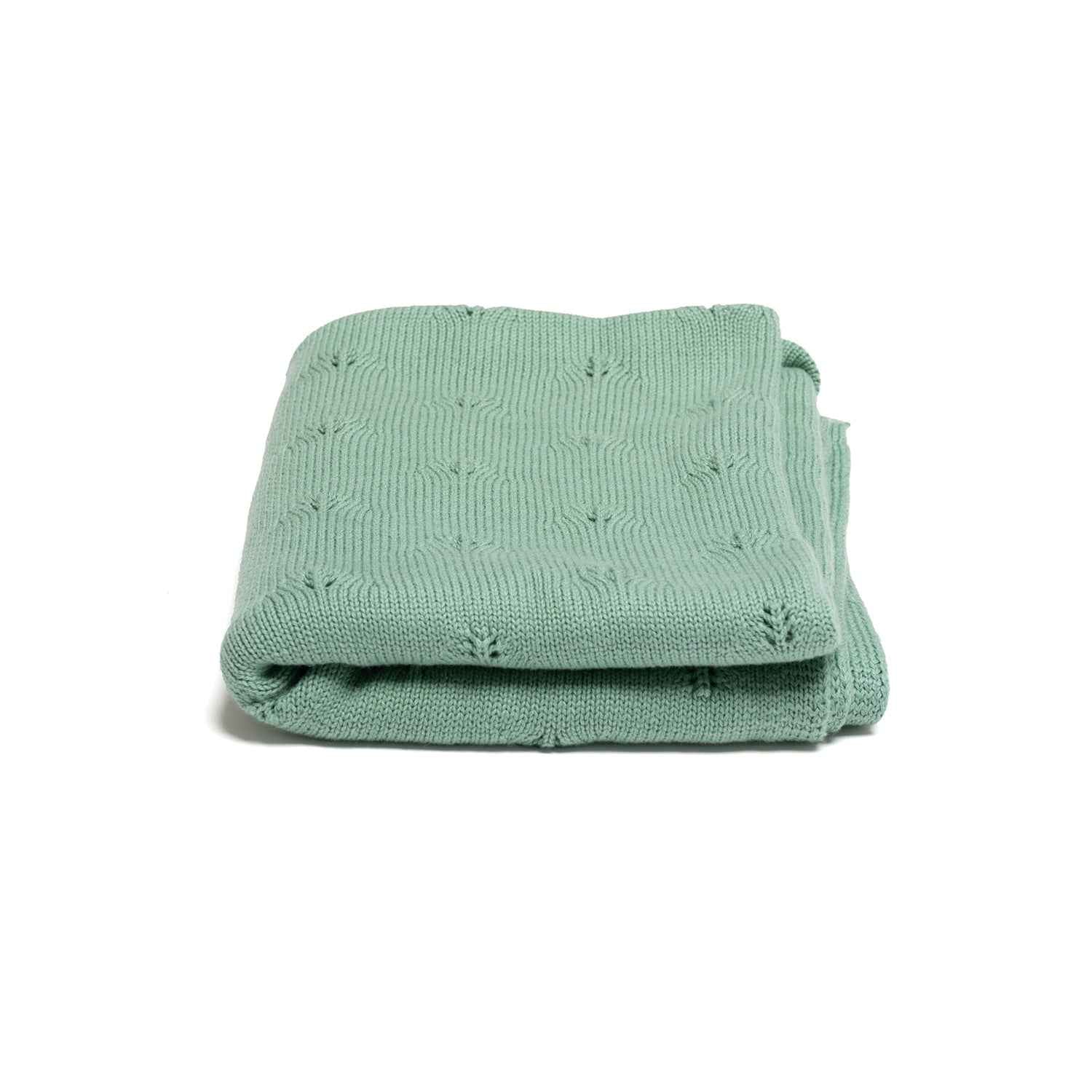 100% Knitted Cotton Elephant Print Knitted Blanket