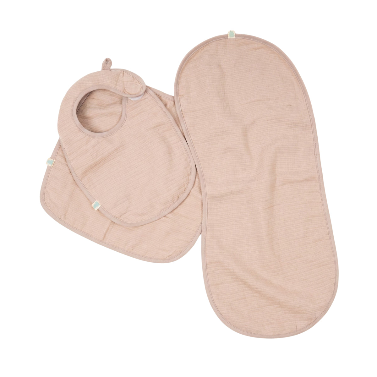 Muslin Baby Care Set of 3 - Bib, Burp Cloth & Face Napkin - Sitara