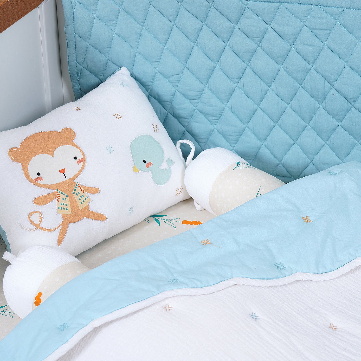 Crib Cot Set| Complete Baby Bedding Bundle (Little Finder)
