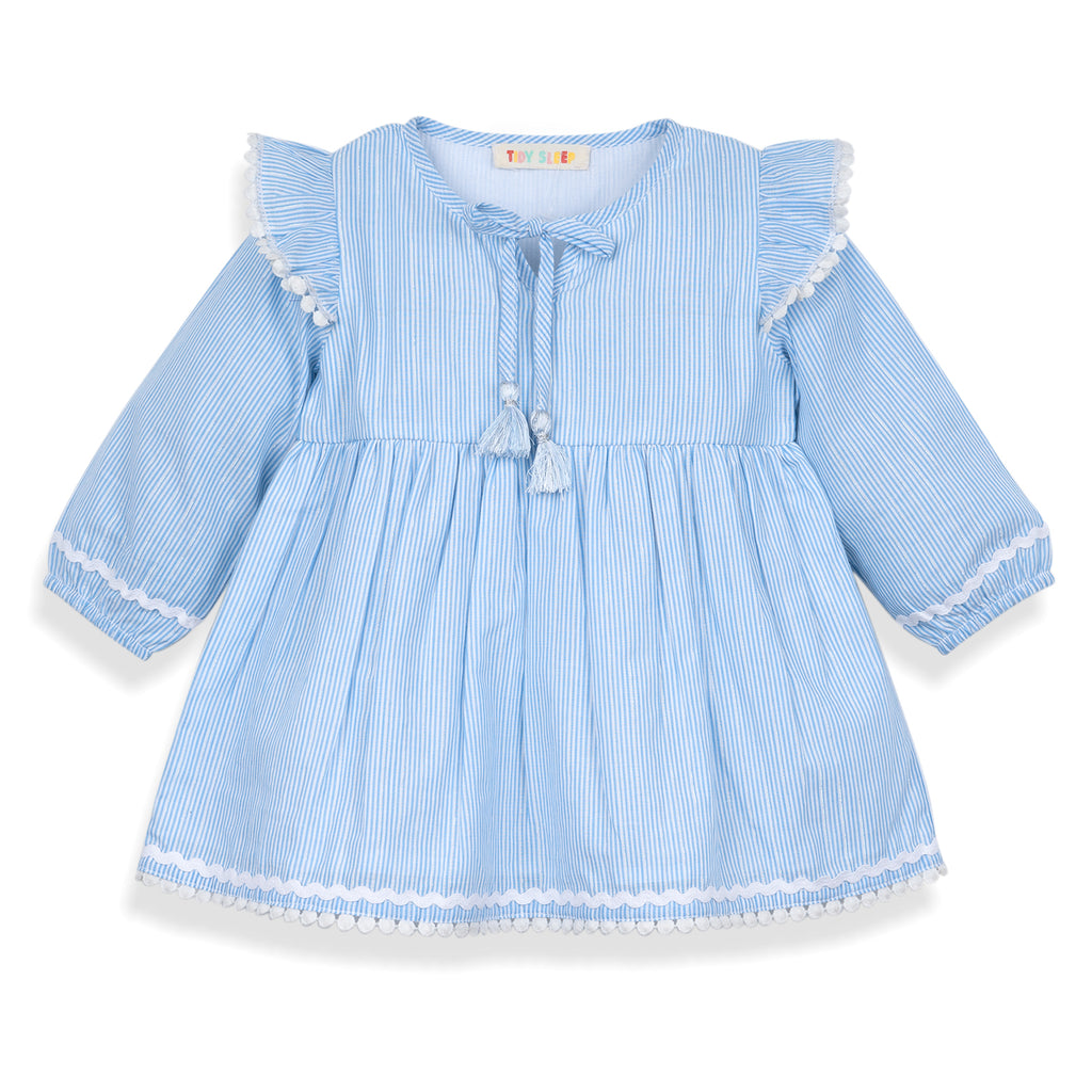 Sweet Summer Dress | Blue Stripes