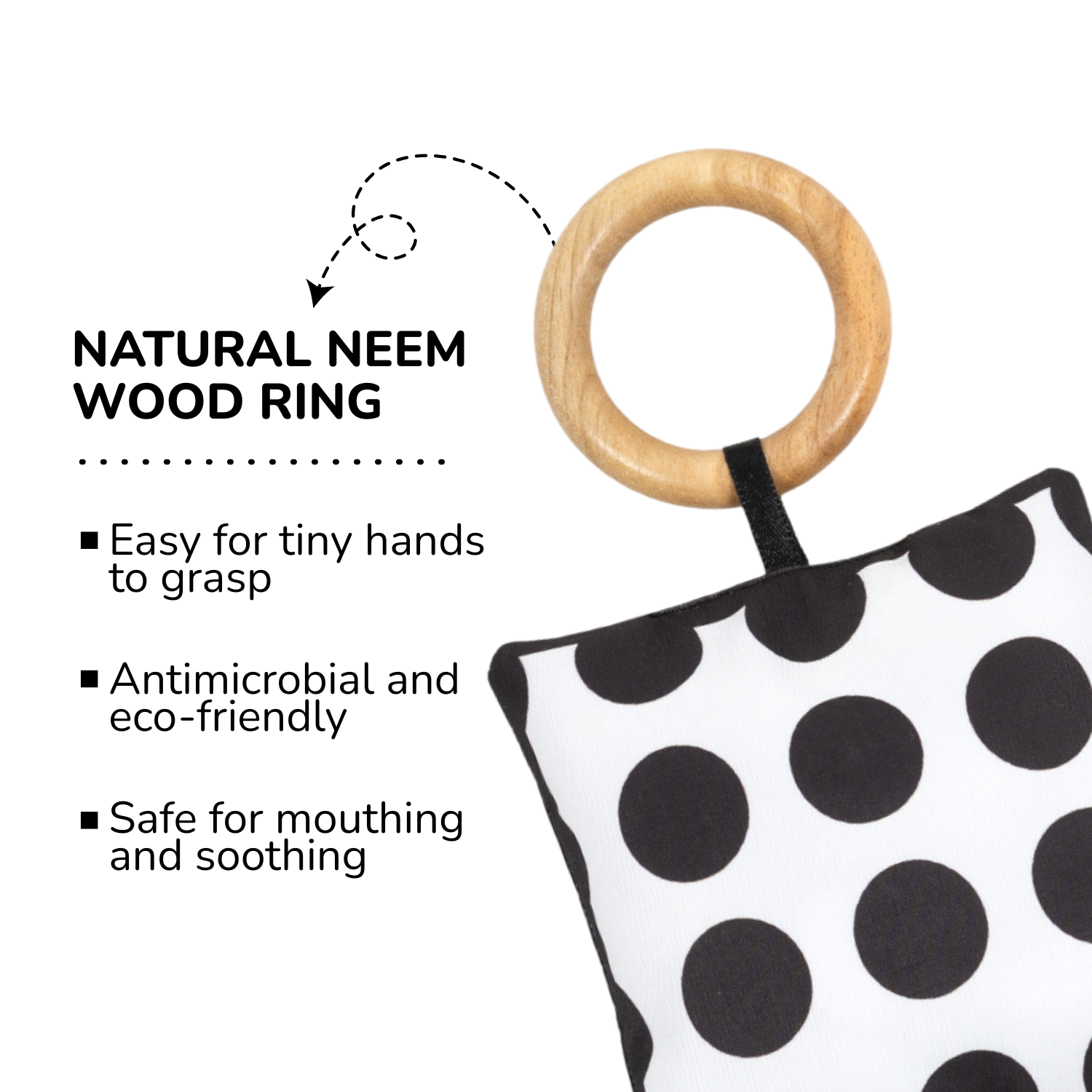 Square Shaped High Contrast Sensory Toy