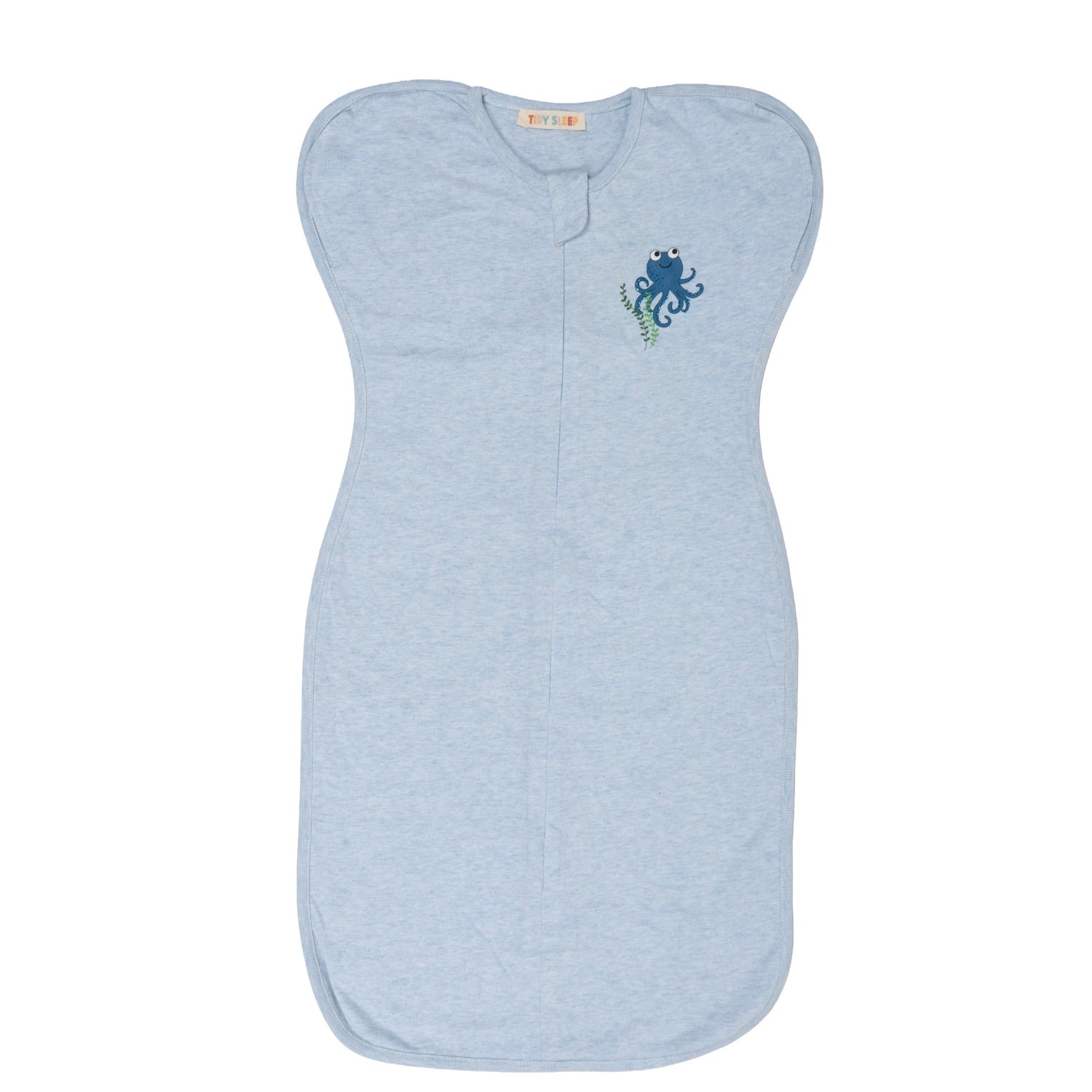 Arms-Up Cotton Jersey Swaddle - Blue