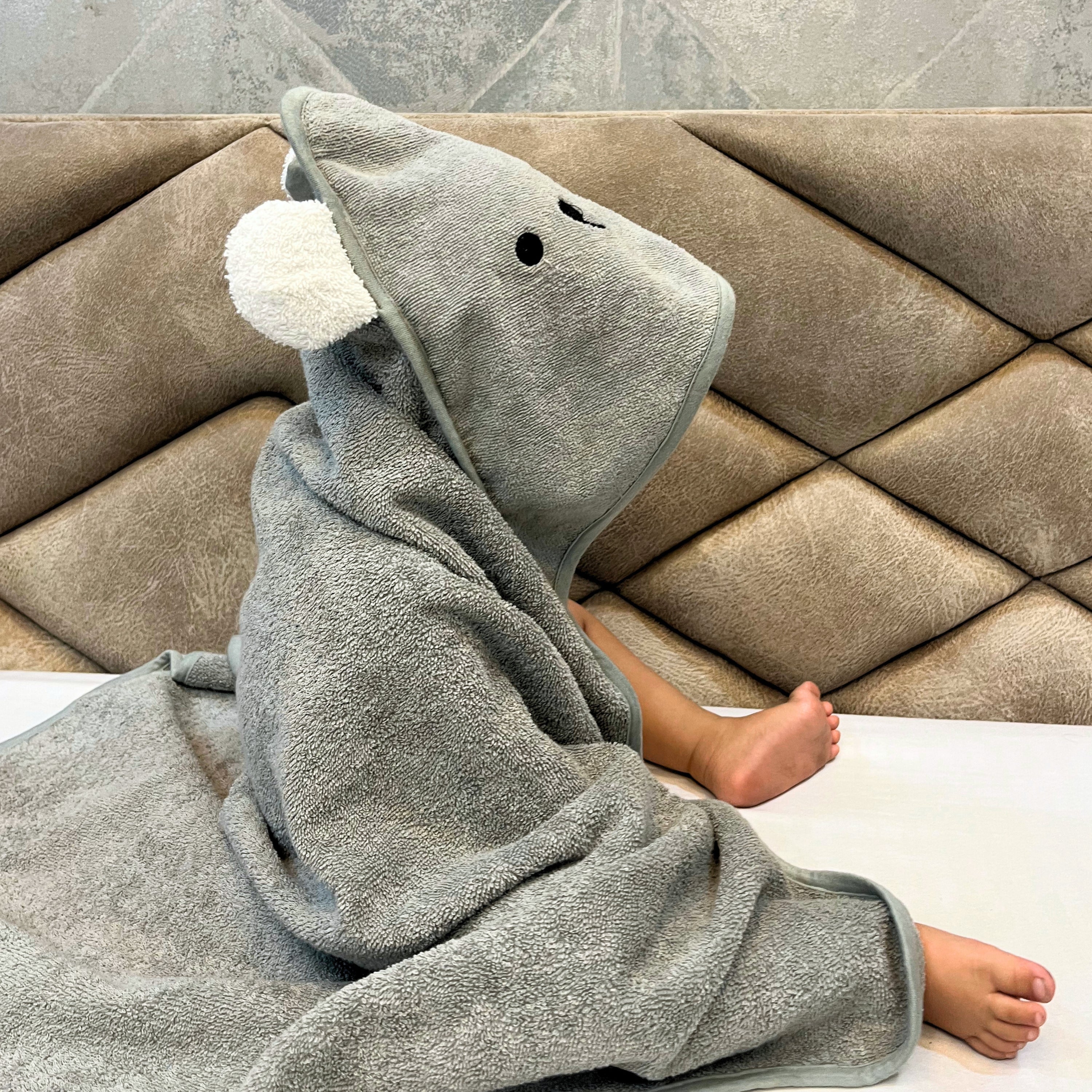 Hooded Bath Towel -  Teddy