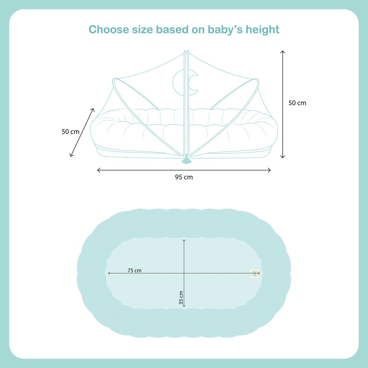 Baby Cloud Nest with Mosquito Net for Newborns - Sitara