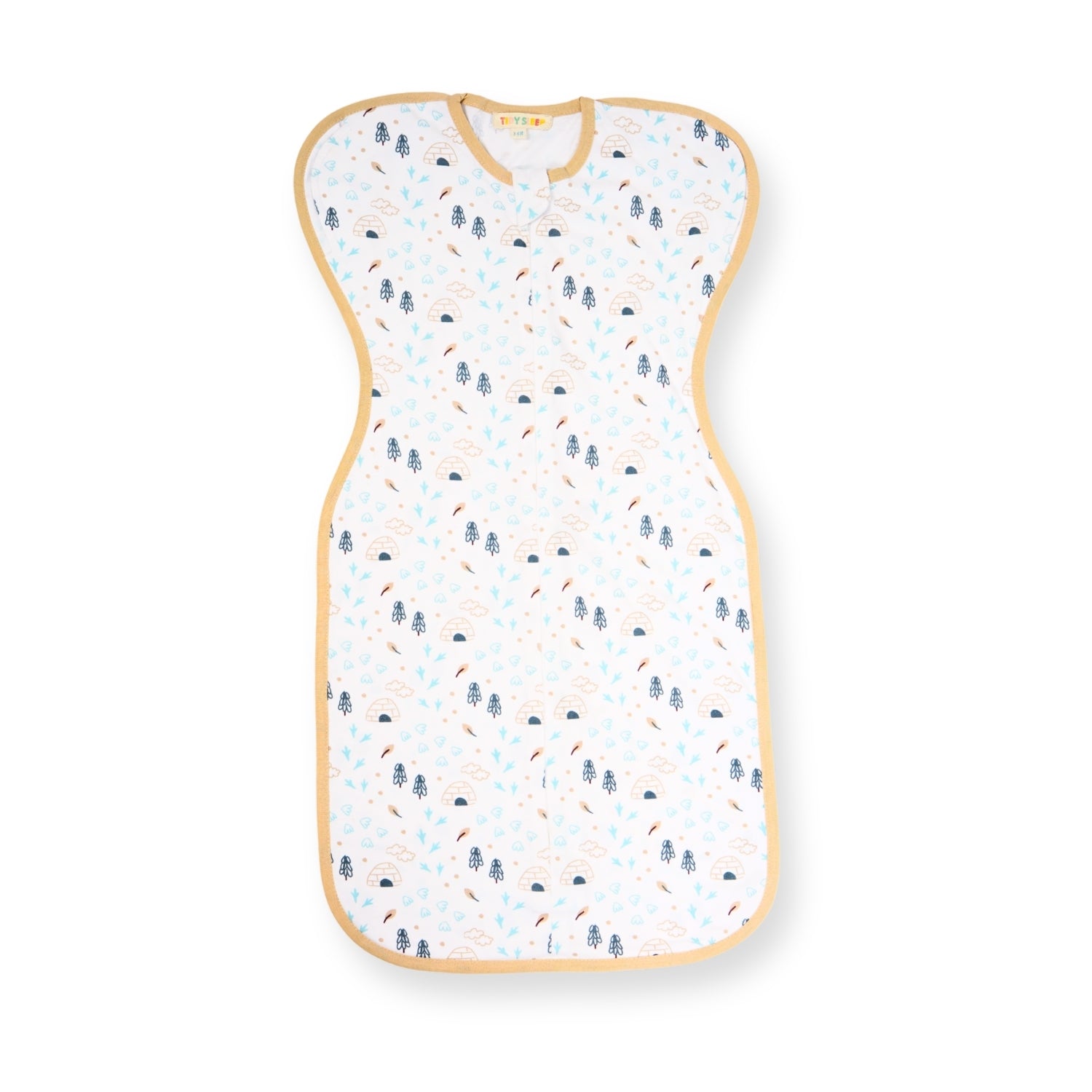 Hands-Up Cotton Jersey Wrapper - Icy day - Tidy Sleep