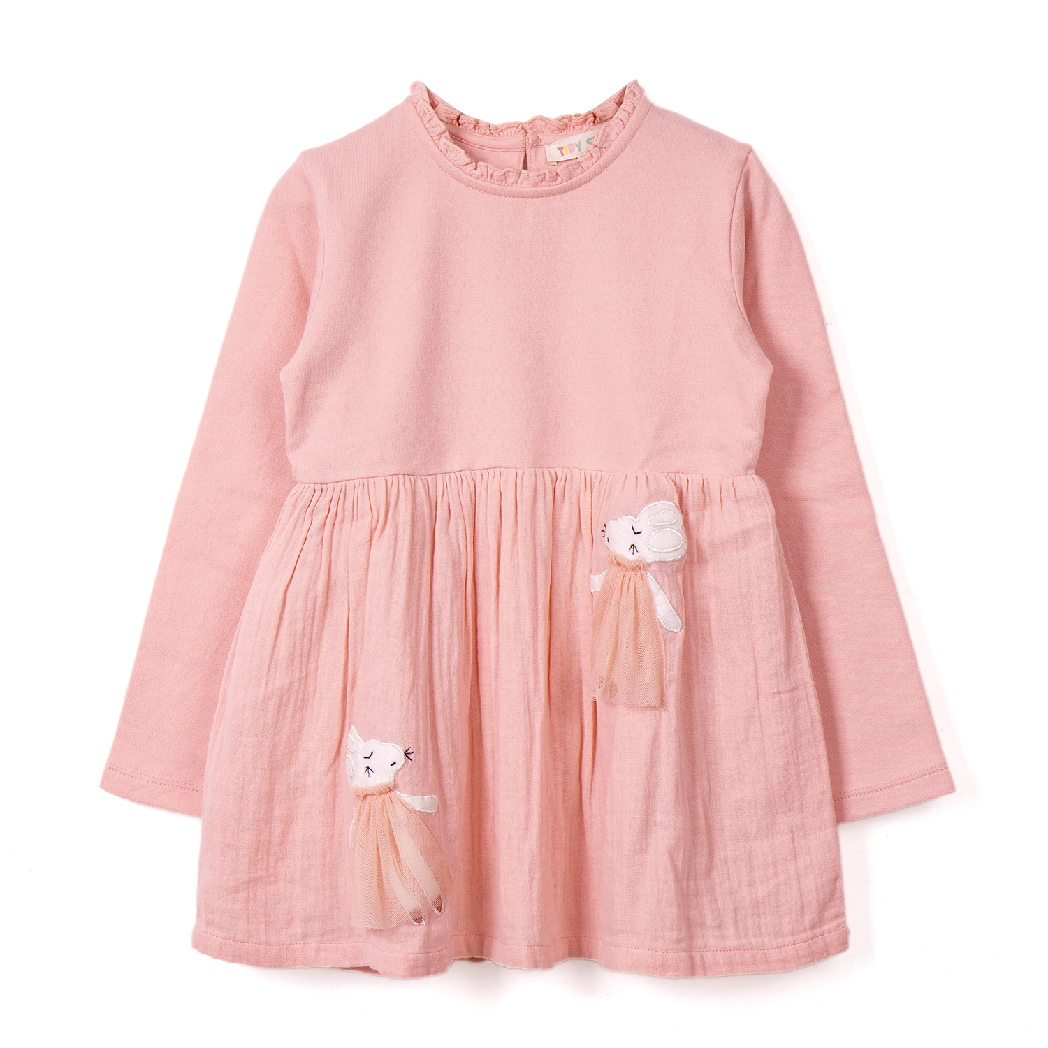 Mouse Frock Dress (with Embroidered Patch)