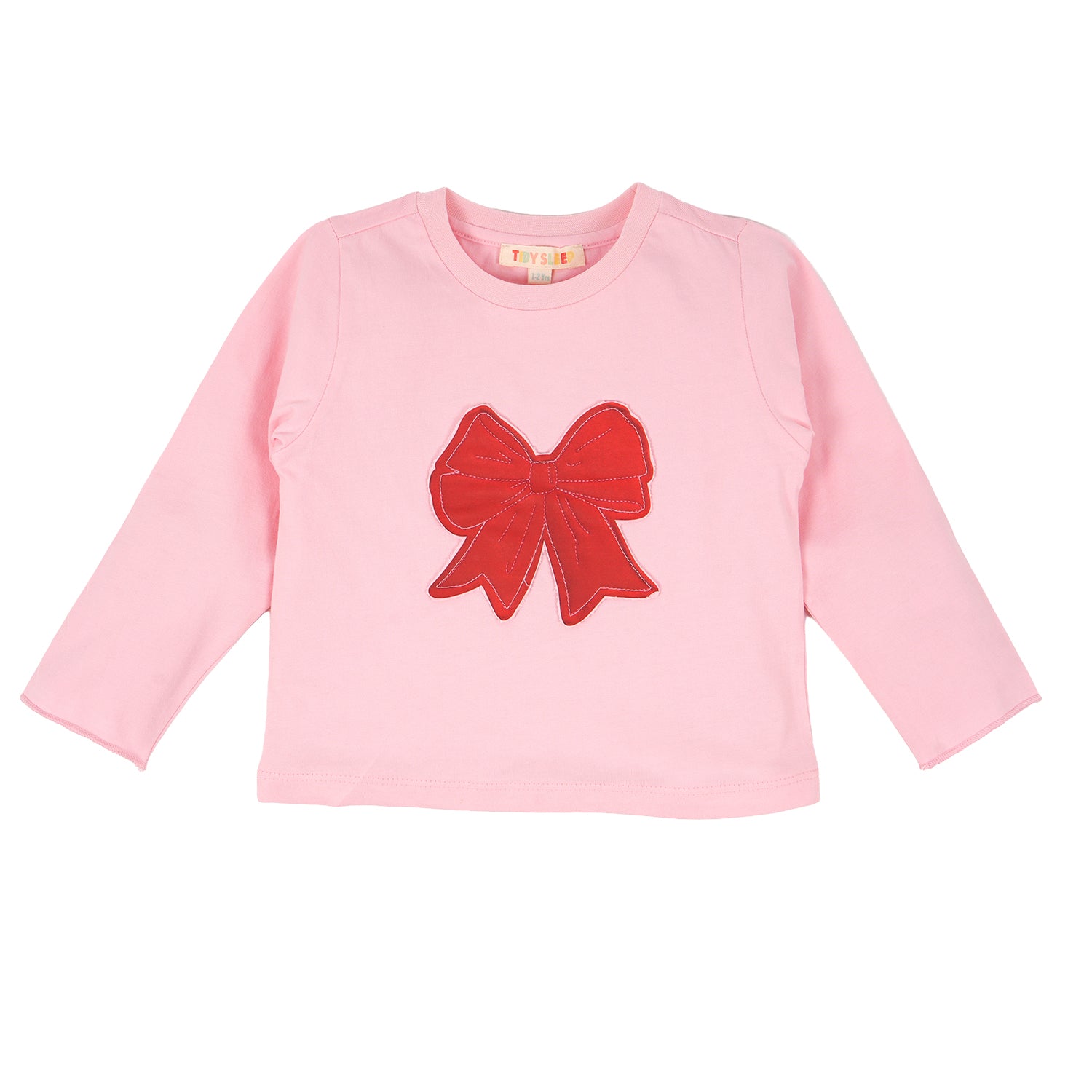 Blush Bow Cotton Night Suit