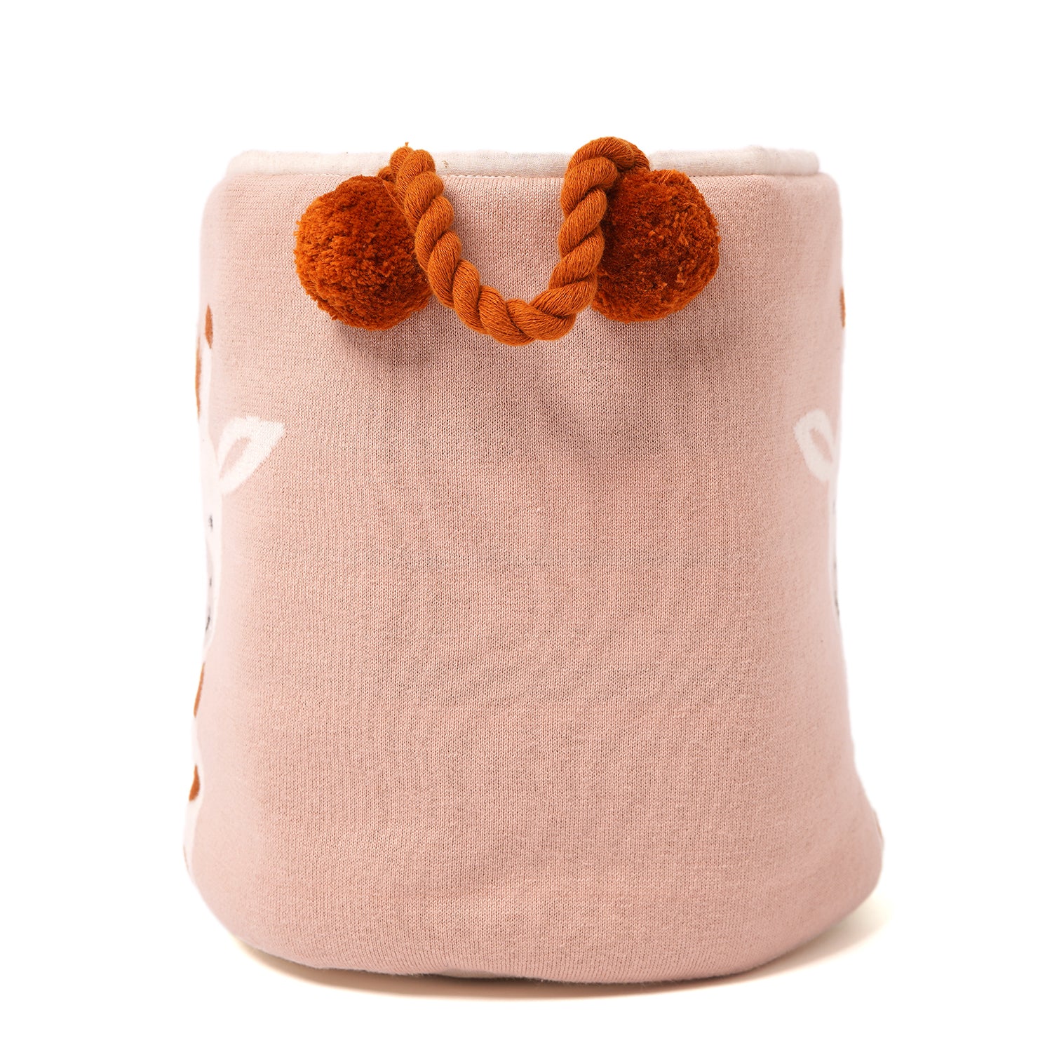 100% Cotton Knitted Giraffe Print Storage Basket