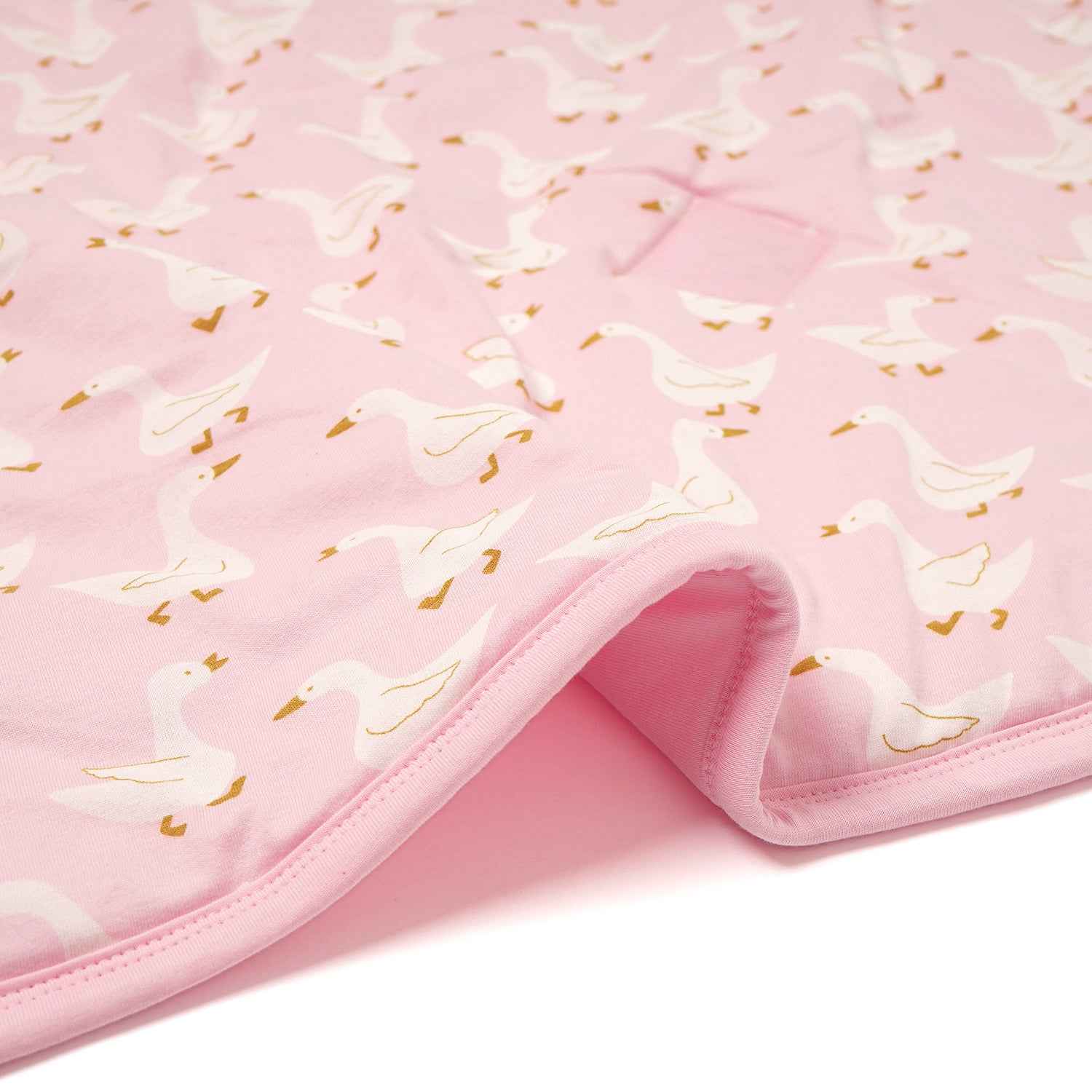 Hooded Blanket - Pink Duck