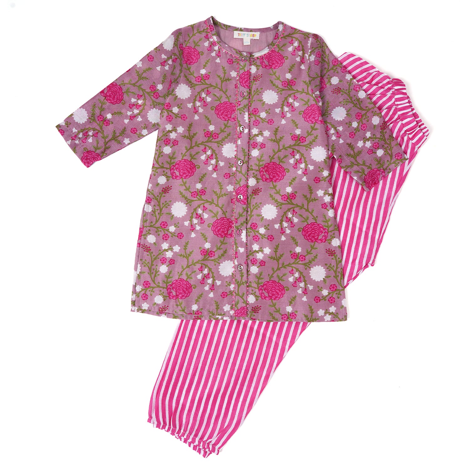 Chanderi Silk | Button Down Kurta with Salwar Set| Festive Wear