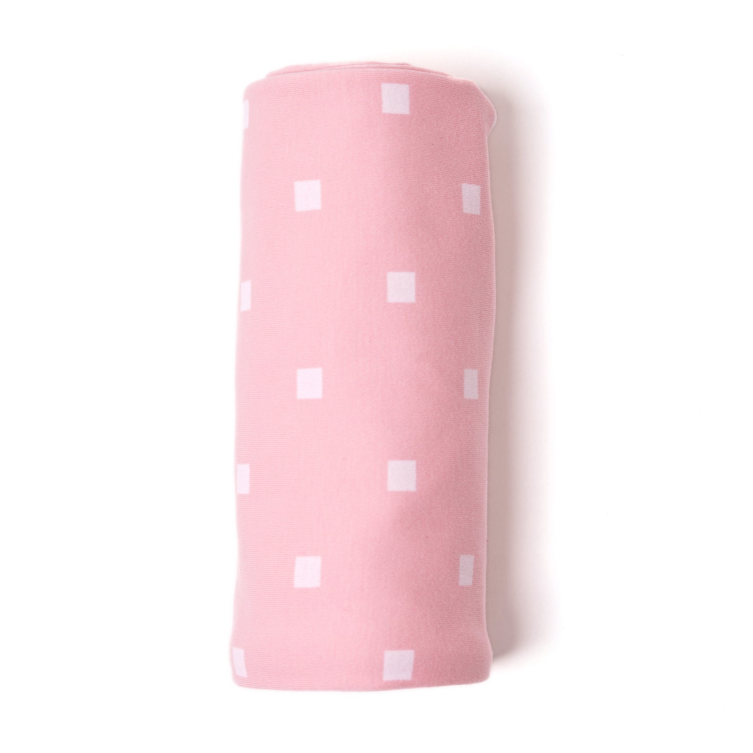 Cotton Jersey Swaddle - Pink Polka