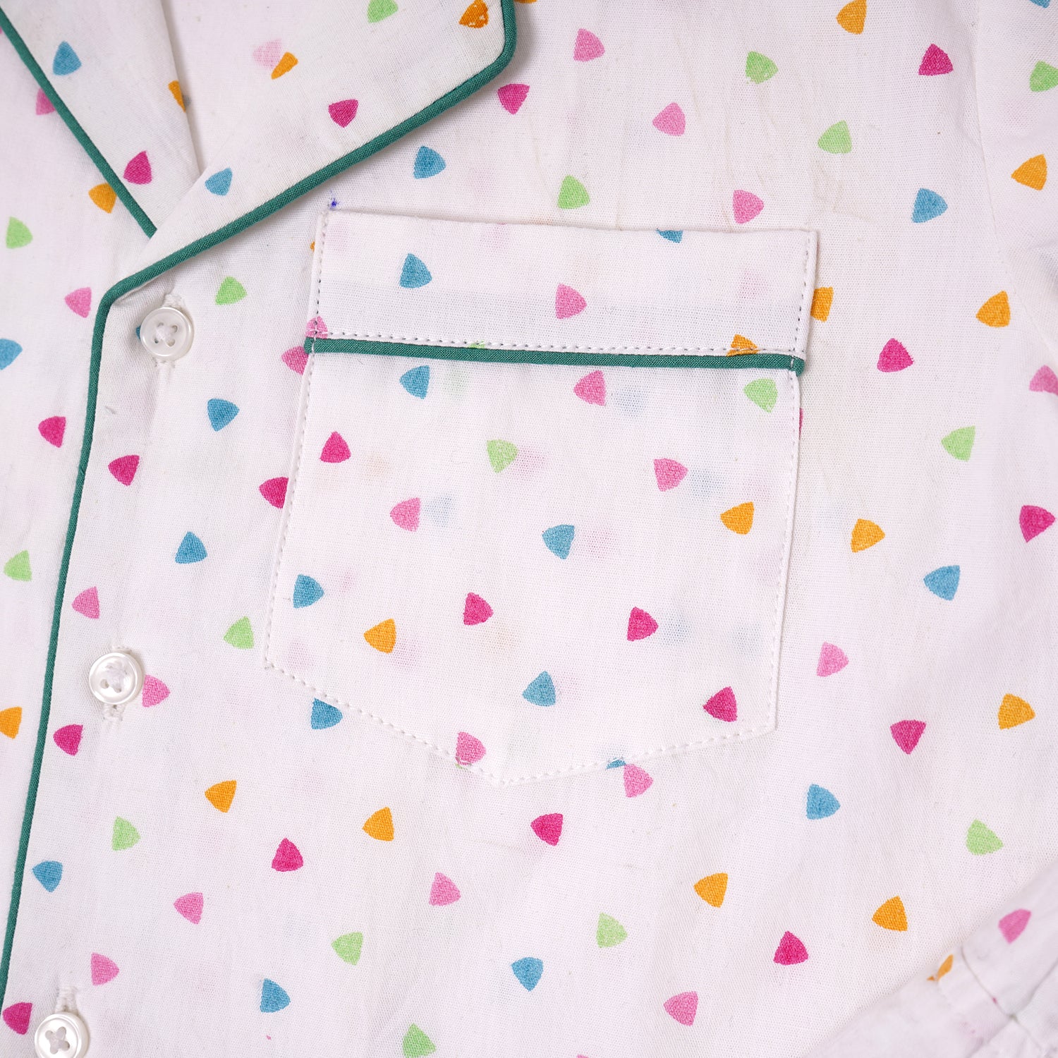 Triangle Print Night Suit