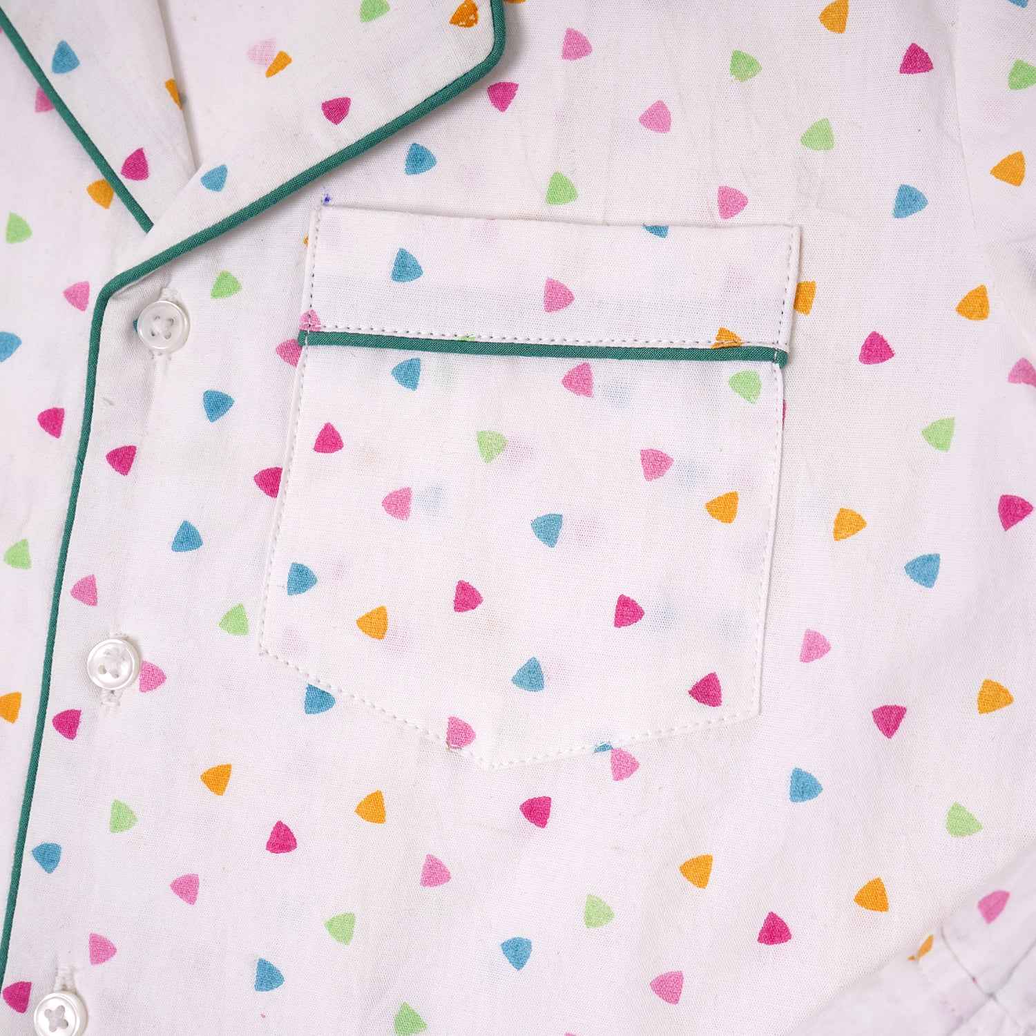 Triangle Print Night Suit