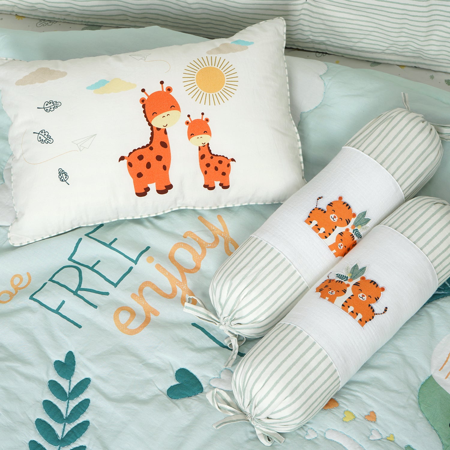 Crib Cot Set| Complete Baby Bedding Bundle (Jungle Safari)