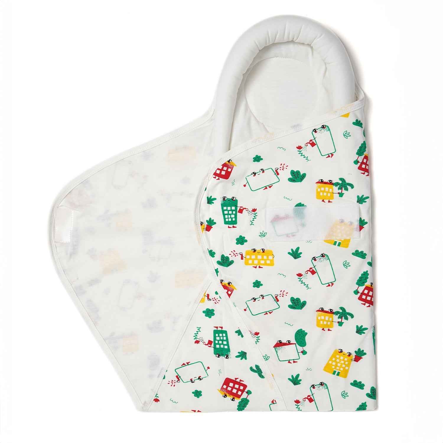 Baby Pod Wrapper - White Wild City