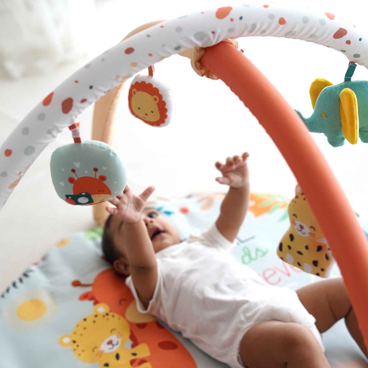 Baby Play Mat | 4 Detachable Toys | Jungle Safari