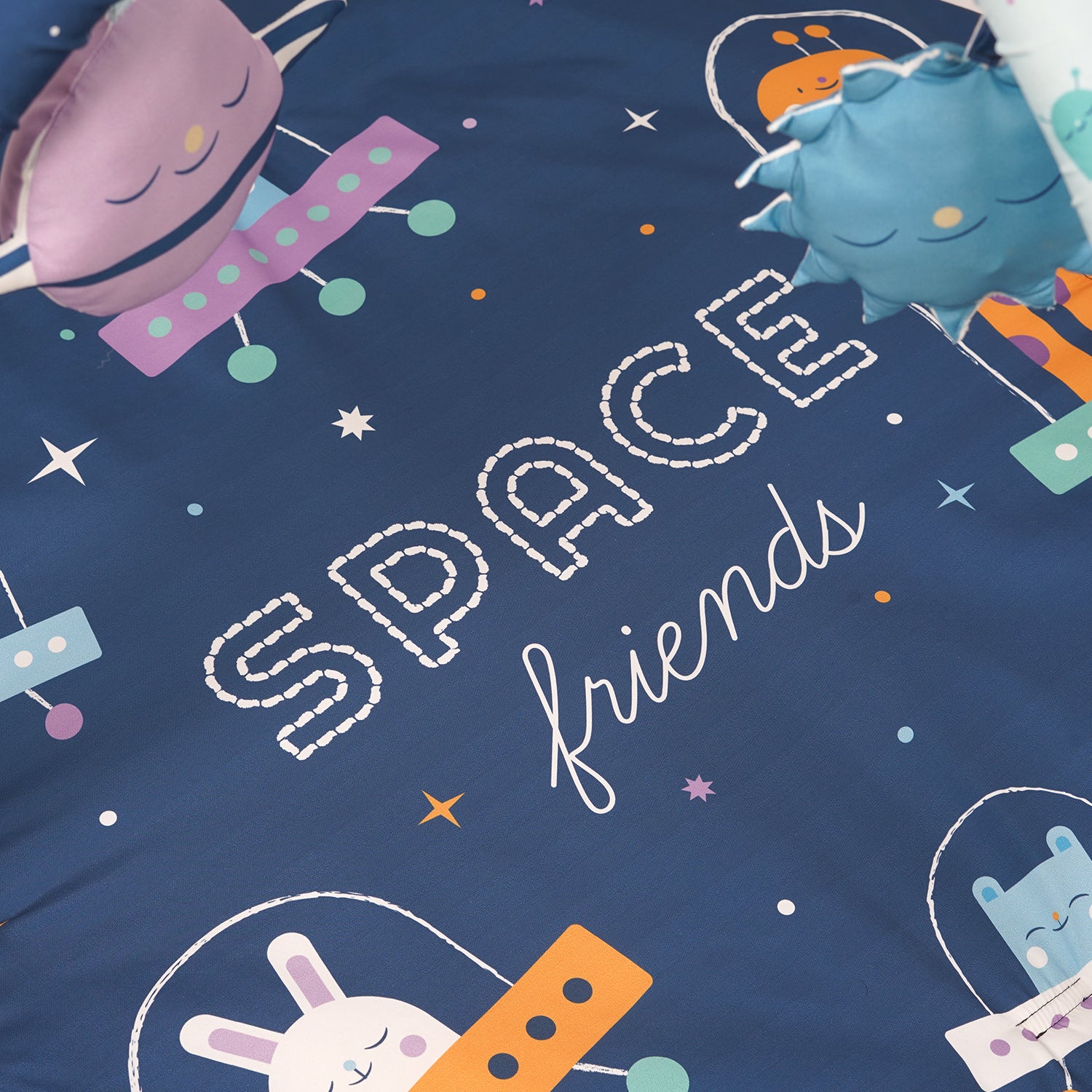 Baby Play Mat | 4 Detachable Toys | Space Friends