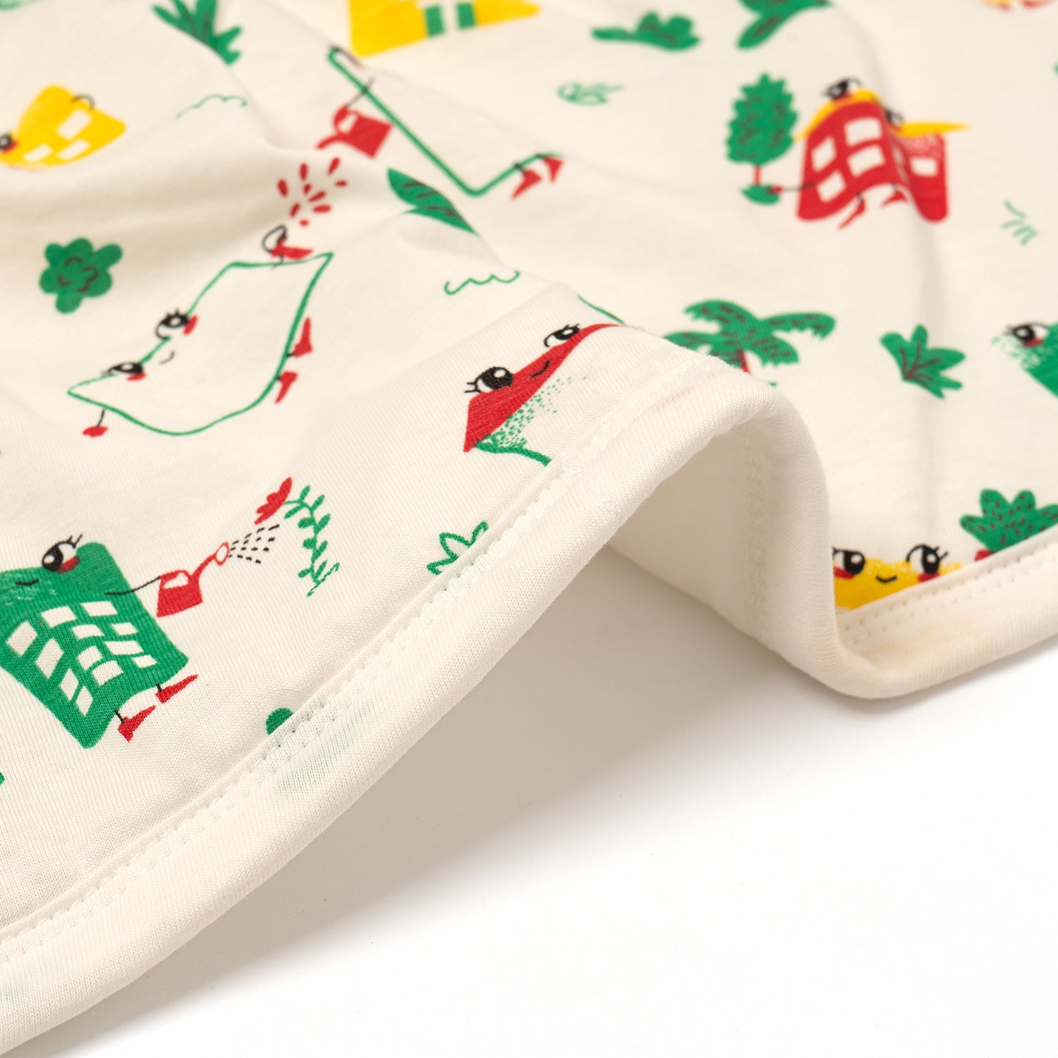 Hooded Blanket - White Wild City