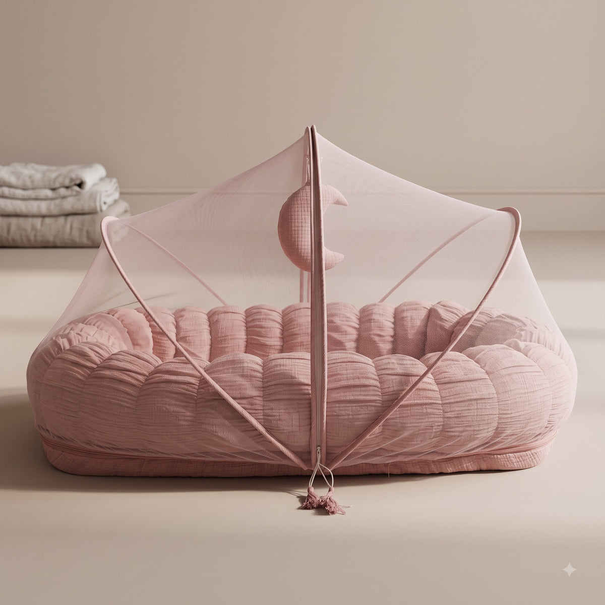 Baby Nest with Mosquito Net- Moon