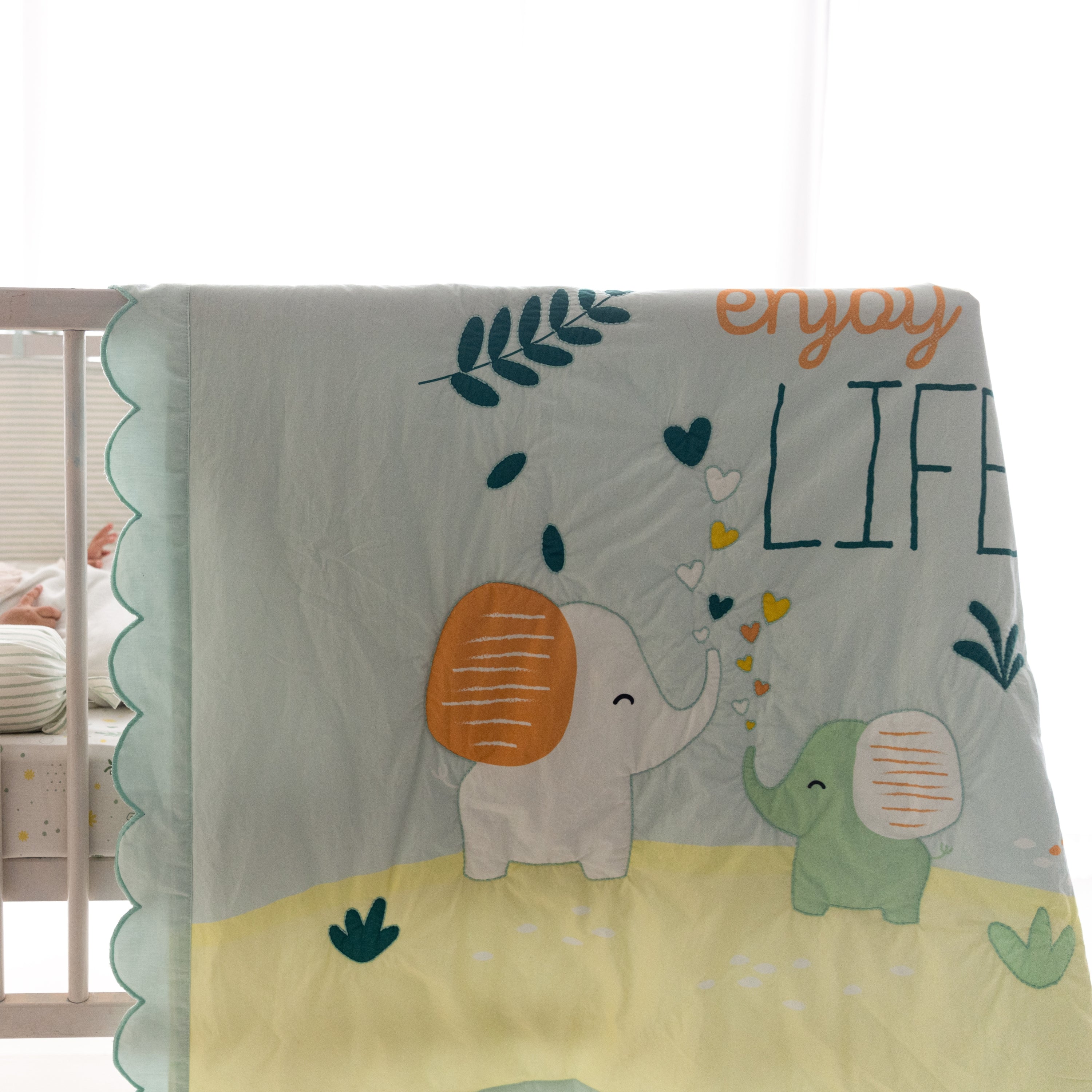 Crib Cot Set| Complete Baby Bedding Bundle (Jungle Safari)