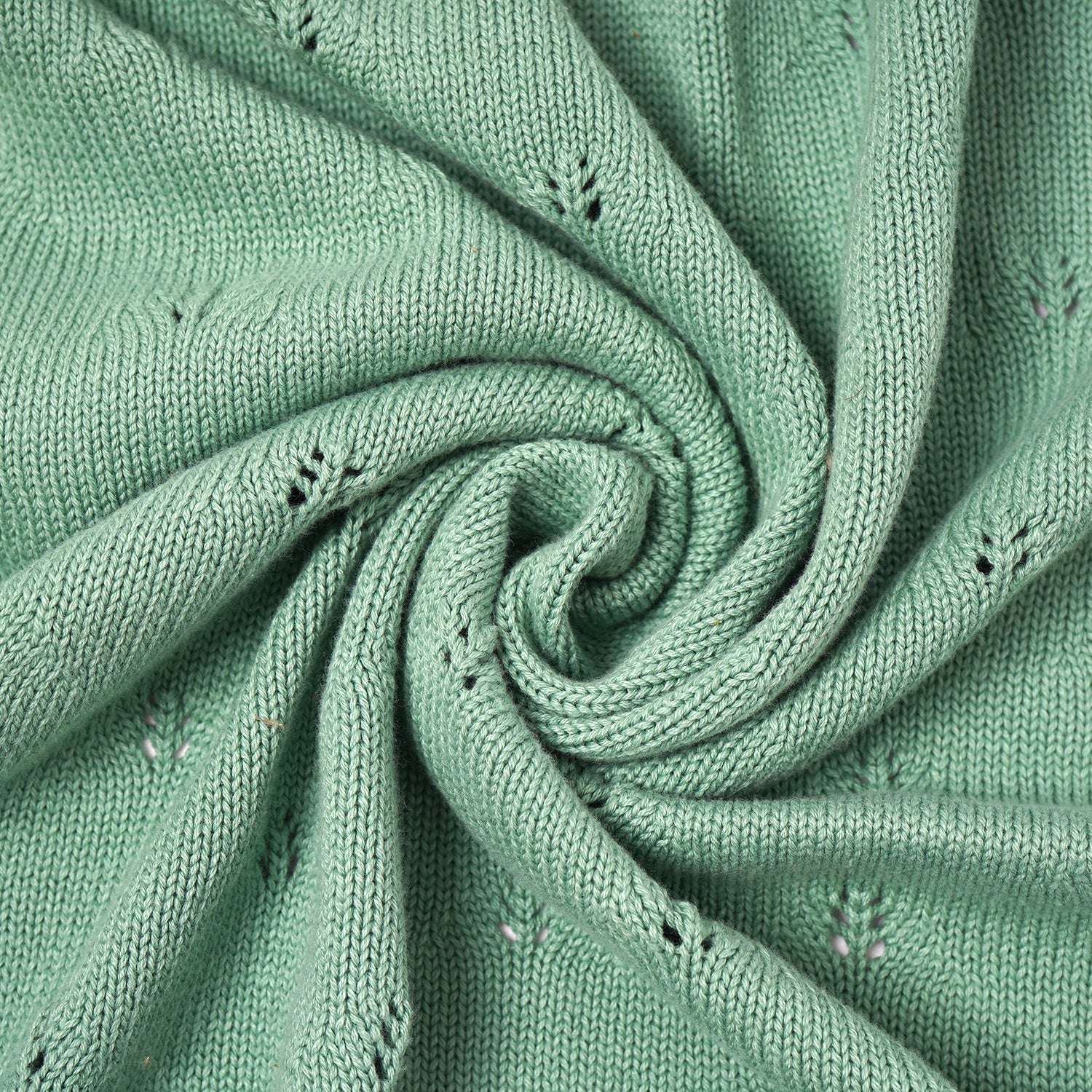 100% Knitted Cotton Elephant Print Knitted Blanket