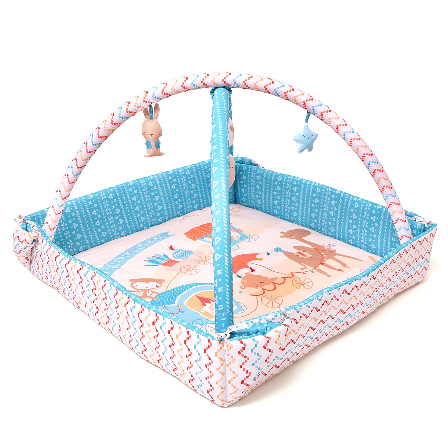 Baby Play Gym | 4 Detachable Toys | Little Finder