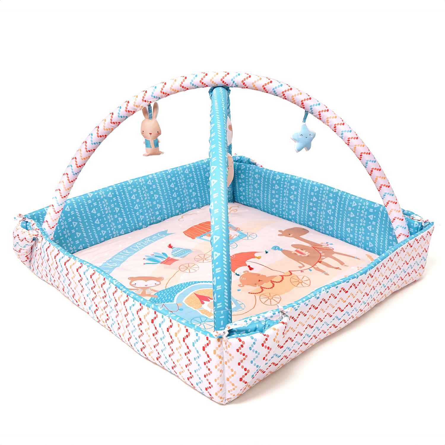 Baby Play Gym | 4 Detachable Toys | Little Finder