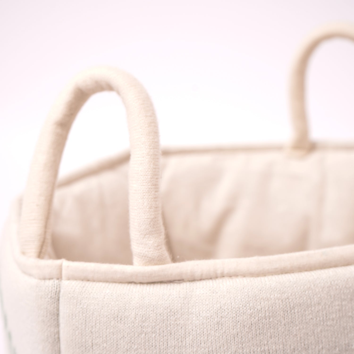 100% Cotton Knitted Elephant Print Storage Basket