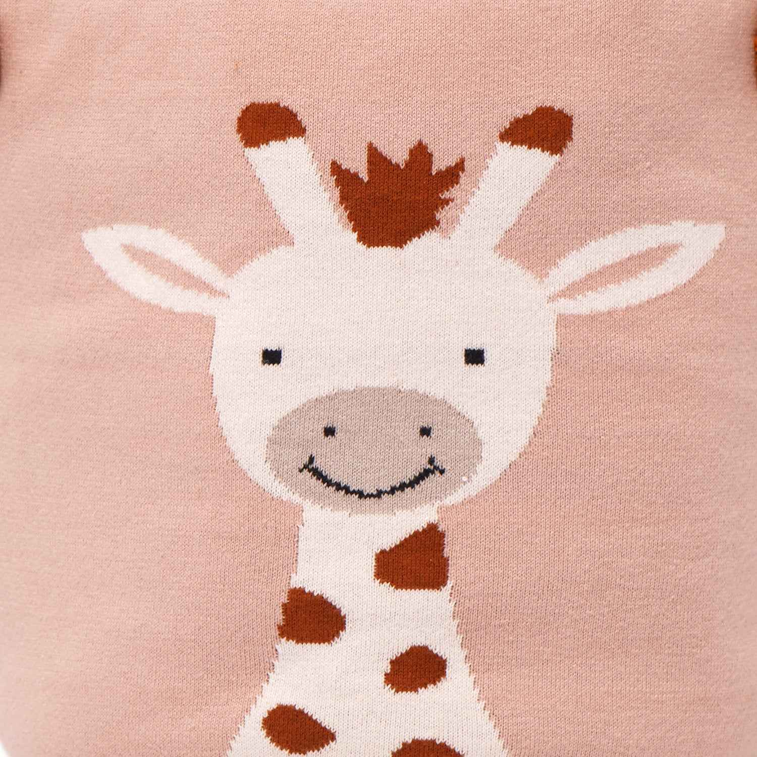100% Cotton Knitted Giraffe Print Storage Basket