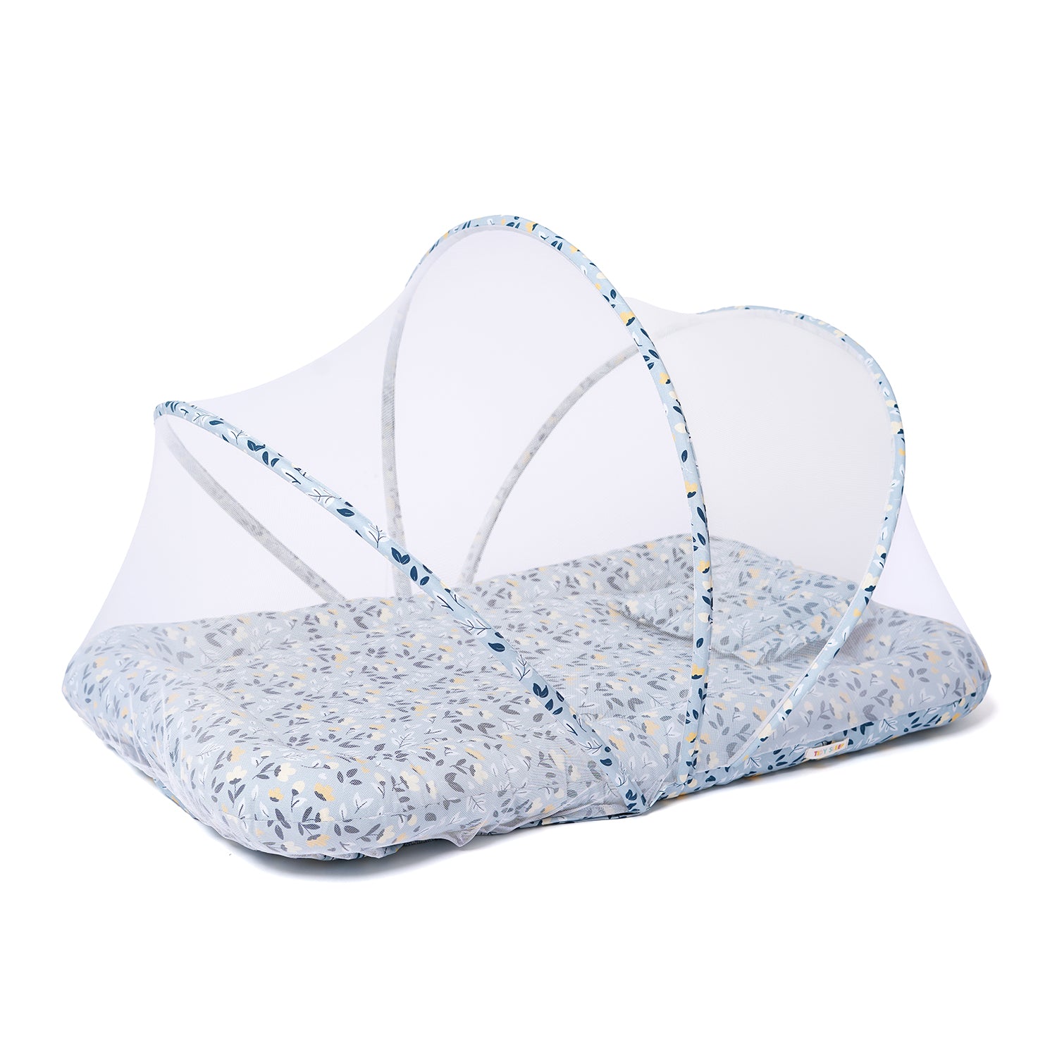 Gadda Set with Mosquito Net - Mom&Me Green Flower