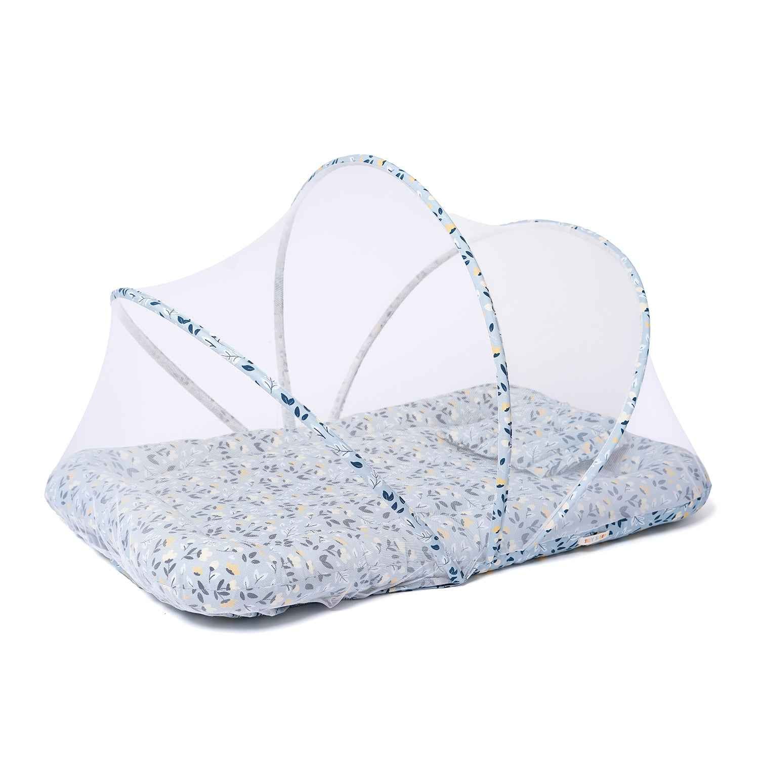 Gadda Set with Mosquito Net - Mom&Me Green Flower