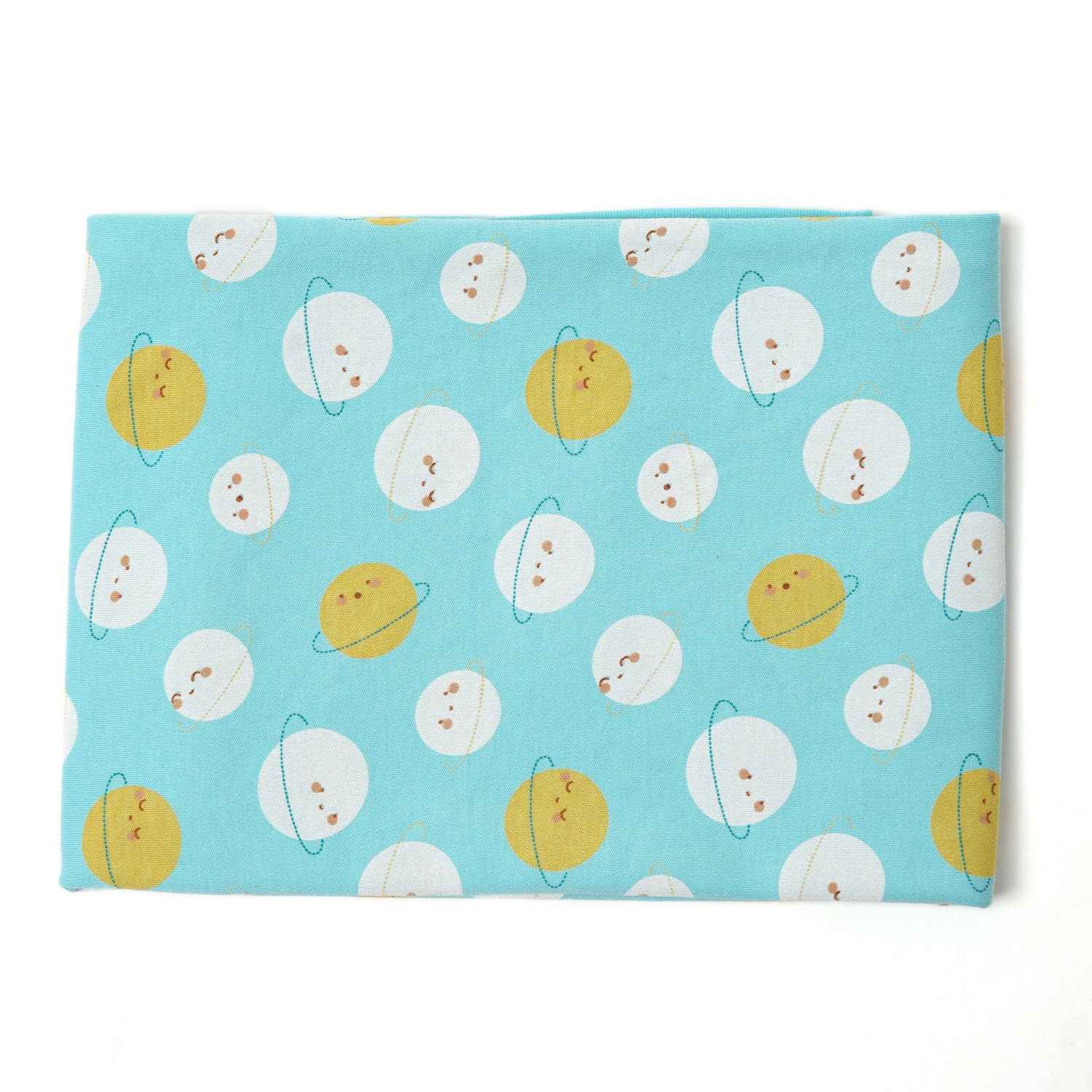 Cotton Jersey Swaddle - Saturn Out in World