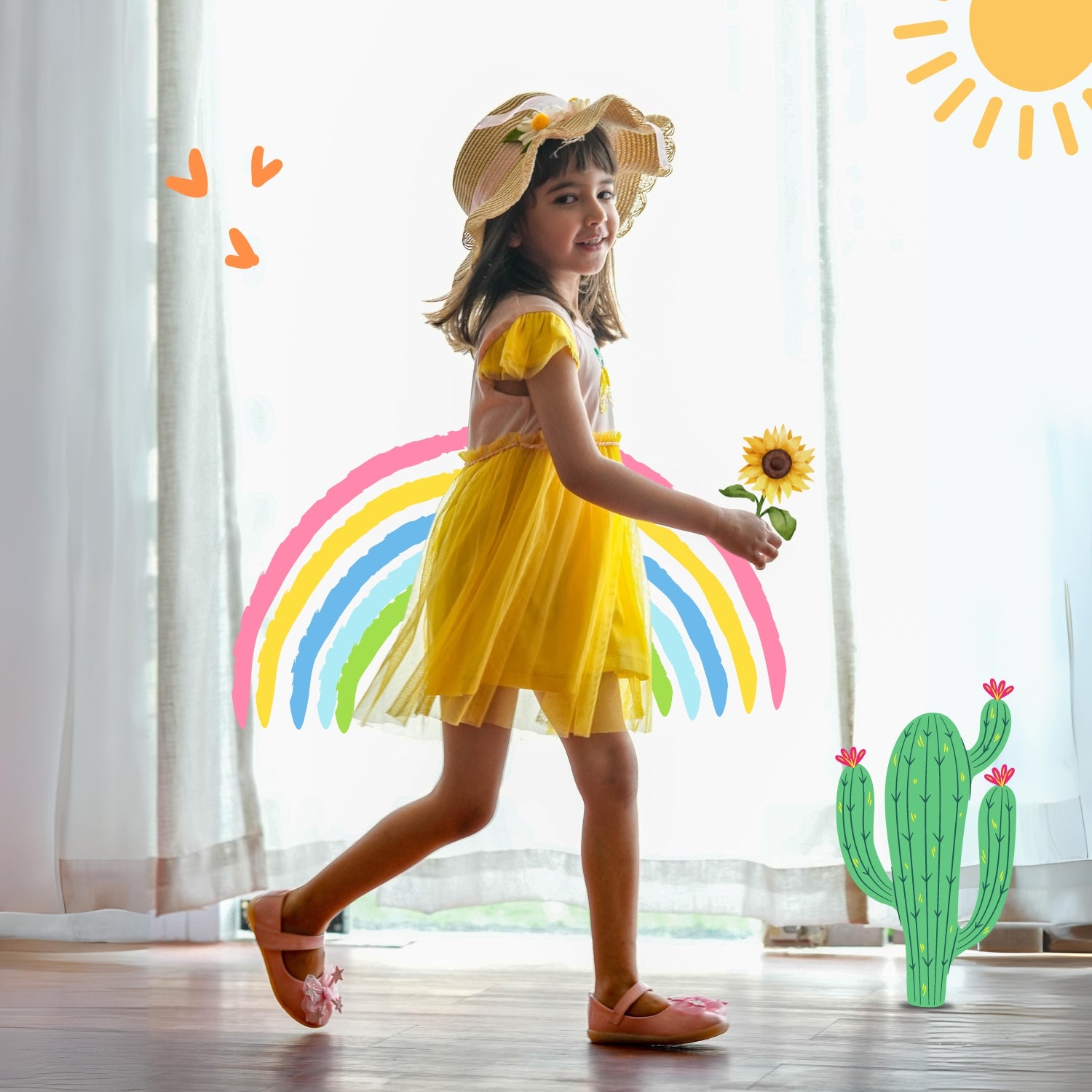 Lemon & Bee Summer Party Frill Dress