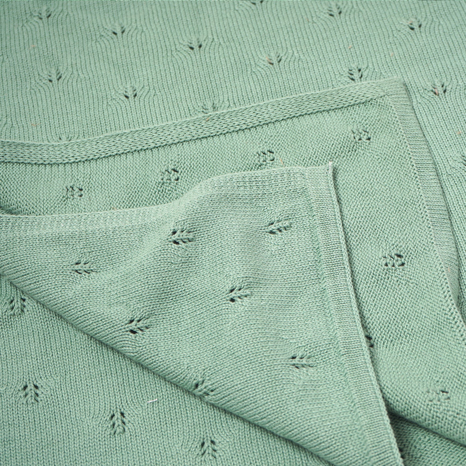 100% Knitted Cotton Elephant Print Knitted Blanket