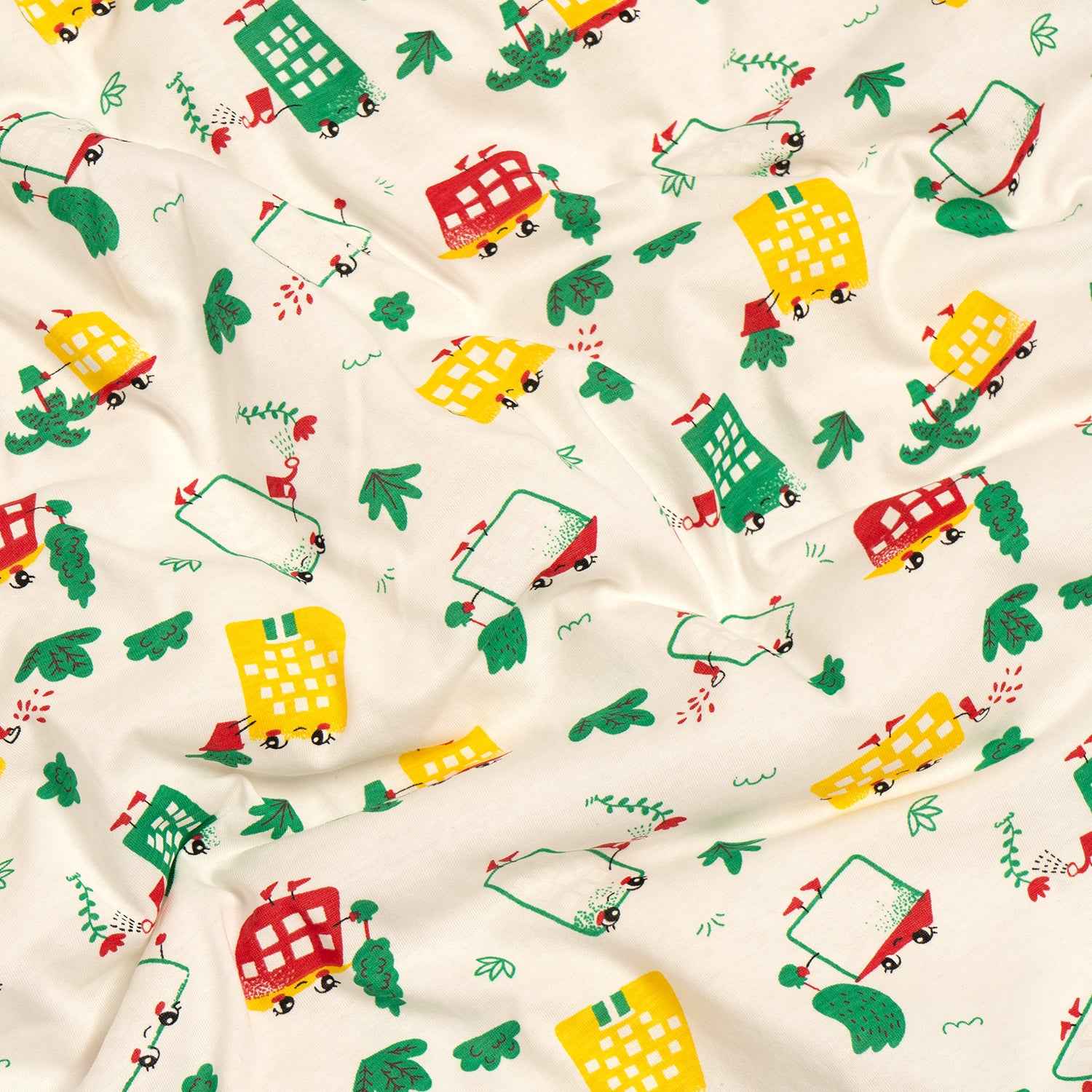 Hooded Blanket - White Wild City