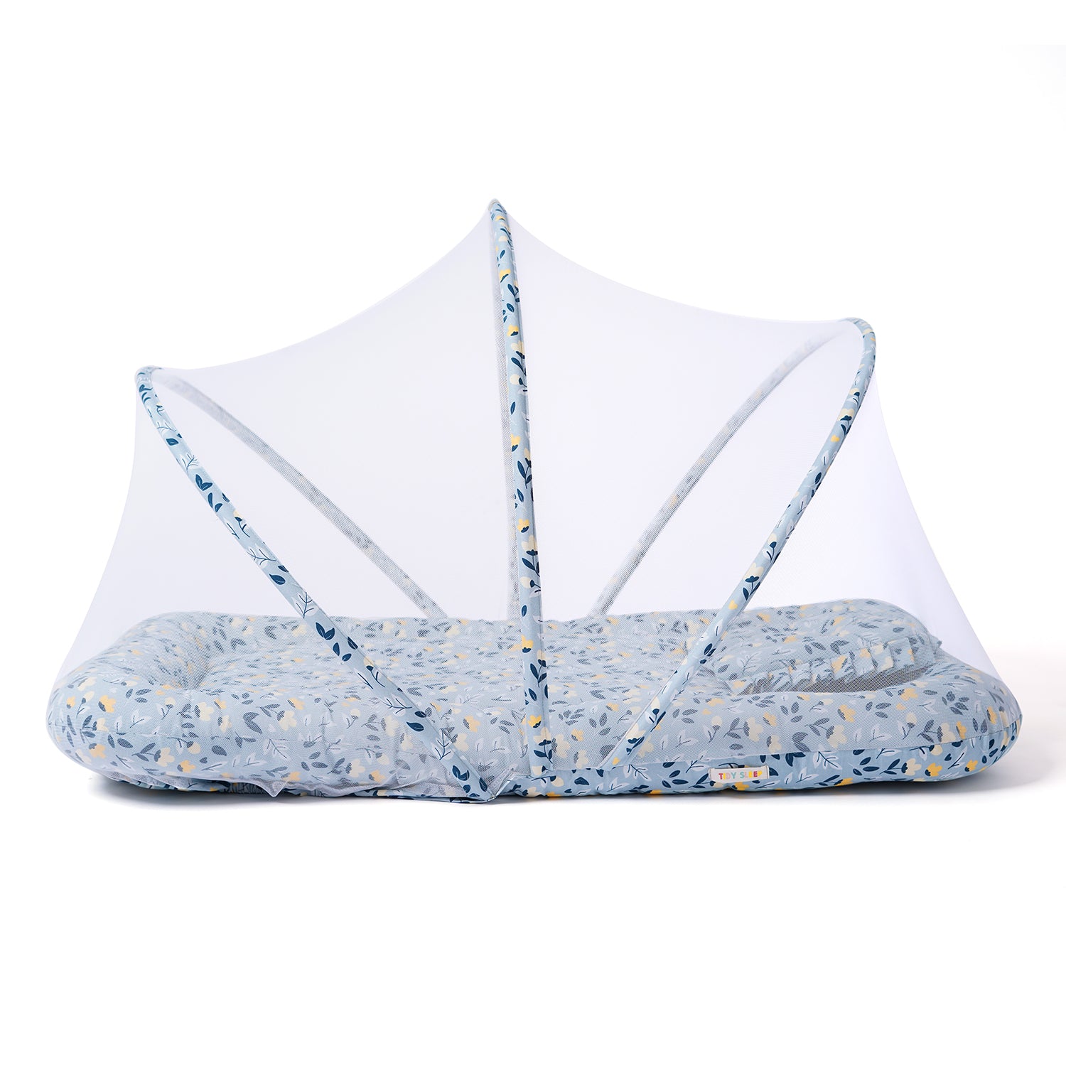 Gadda Set with Mosquito Net - Mom&Me Green Flower