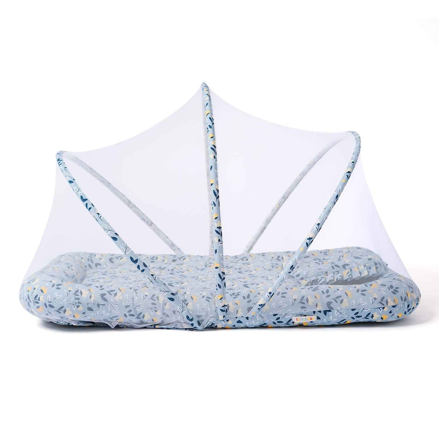 Gadda Set with Mosquito Net - Mom&Me Green Flower