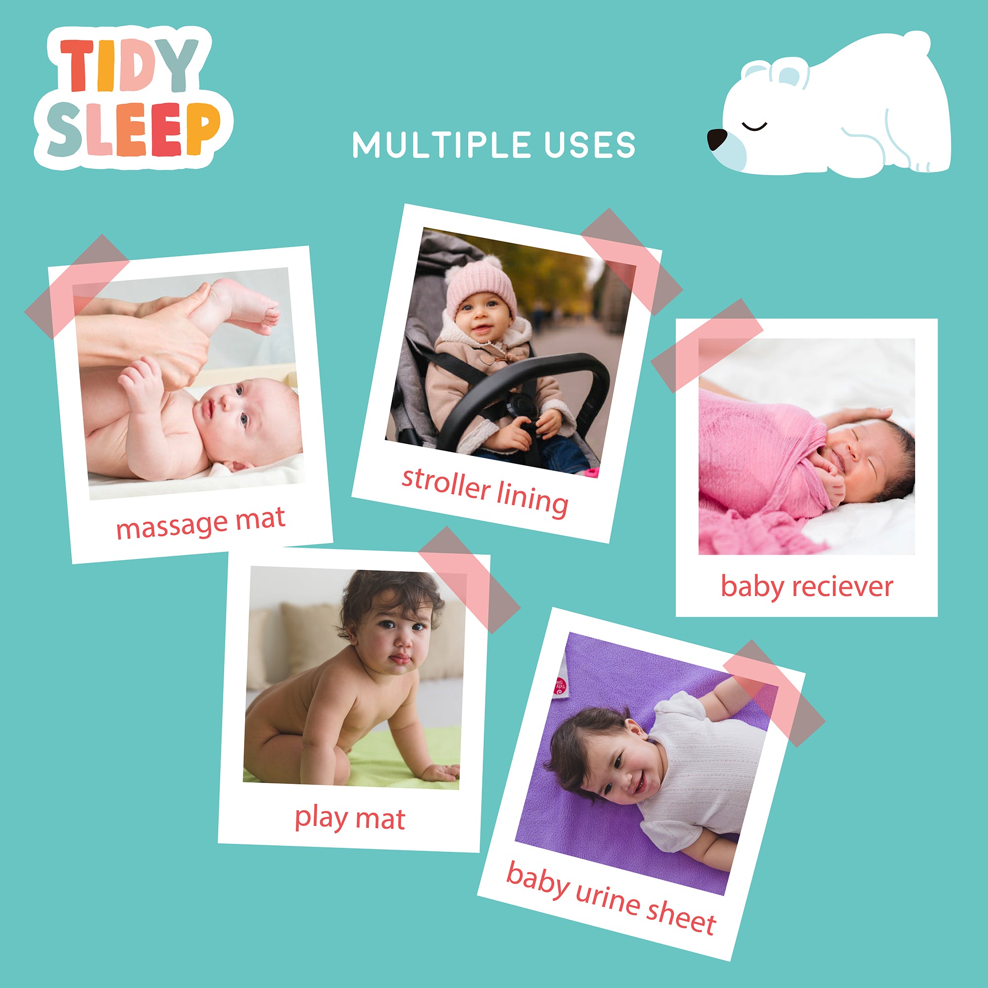 Waterproof Dry Sheet - Baby Pink Pack 2