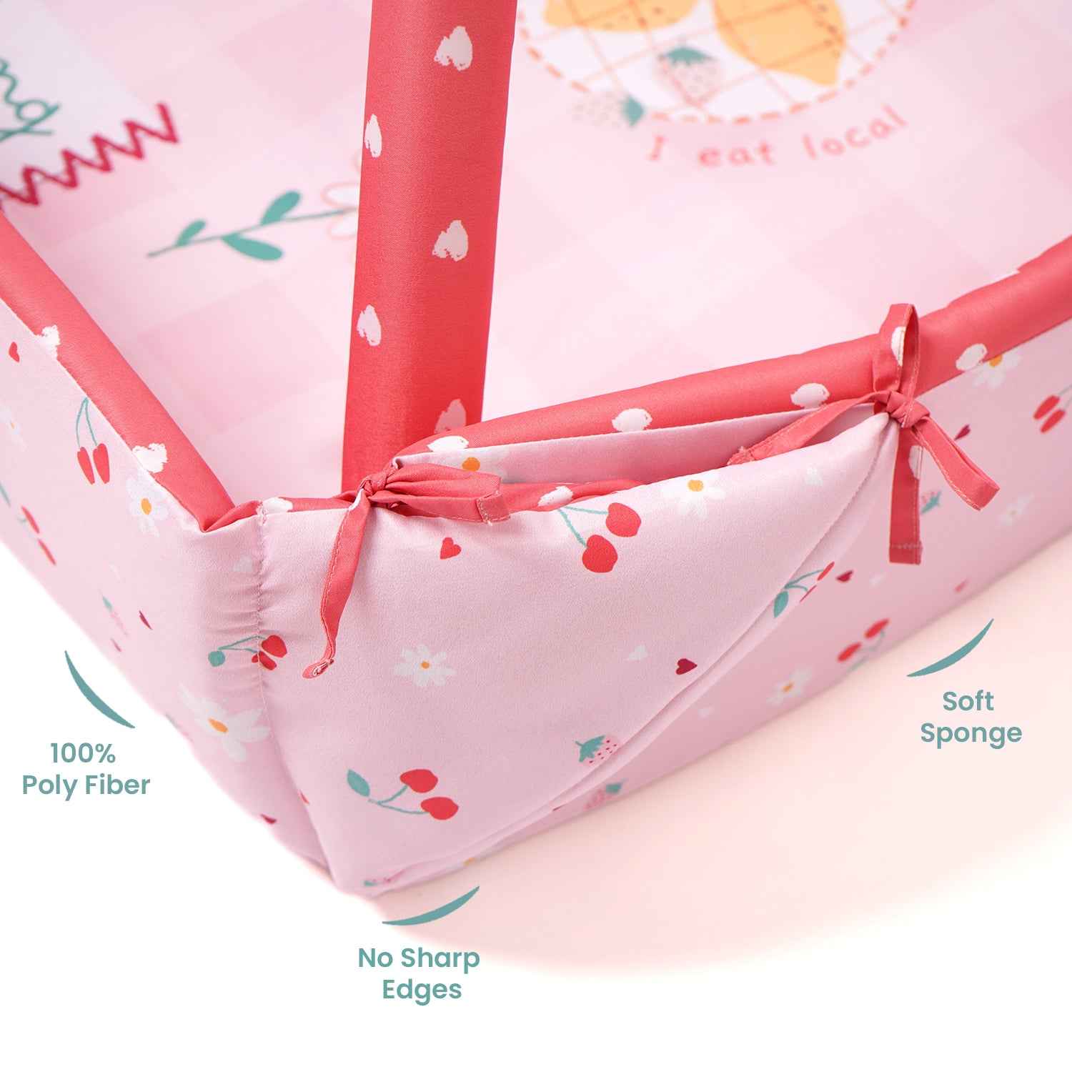 Baby Play Gym | 4 Detachable Toys | Bunny