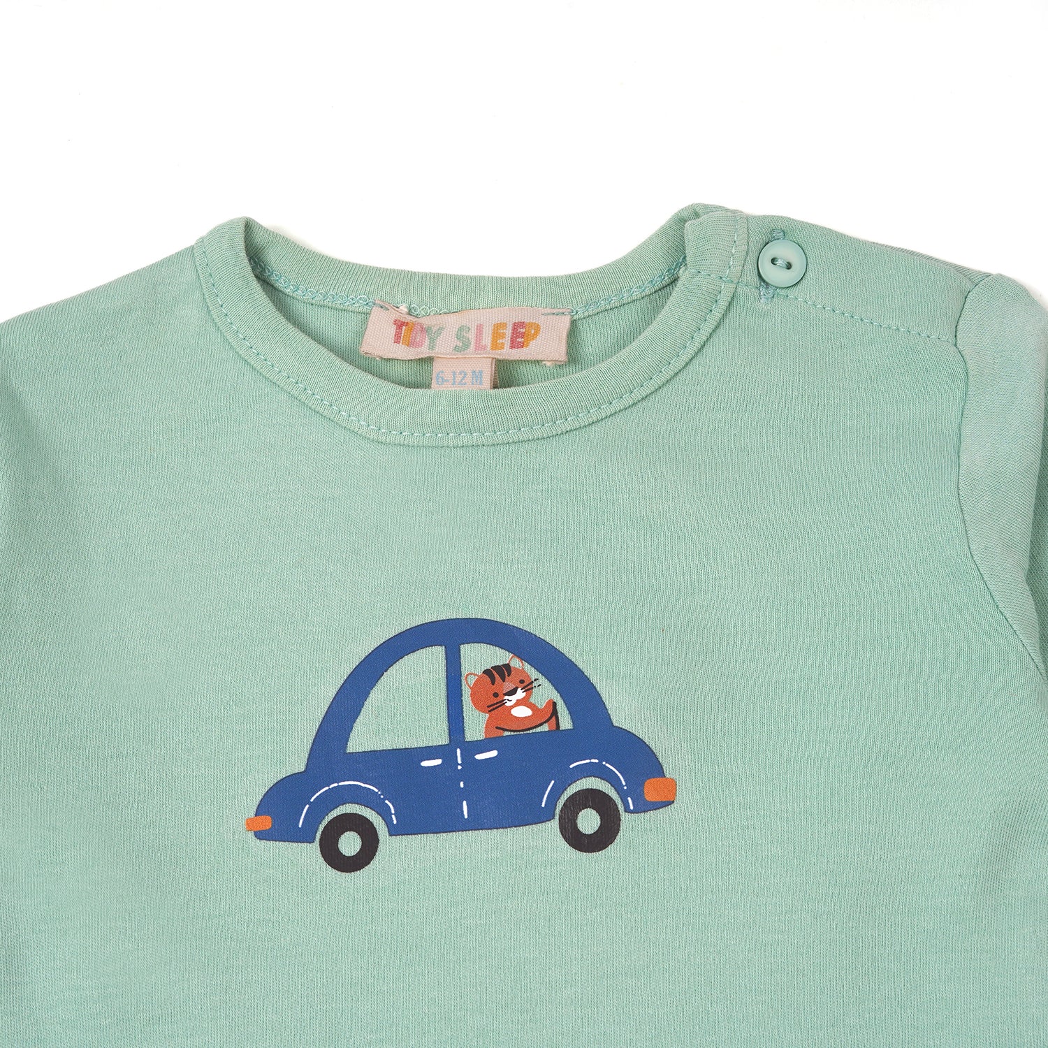 Car Green T-Shirt-Jersey