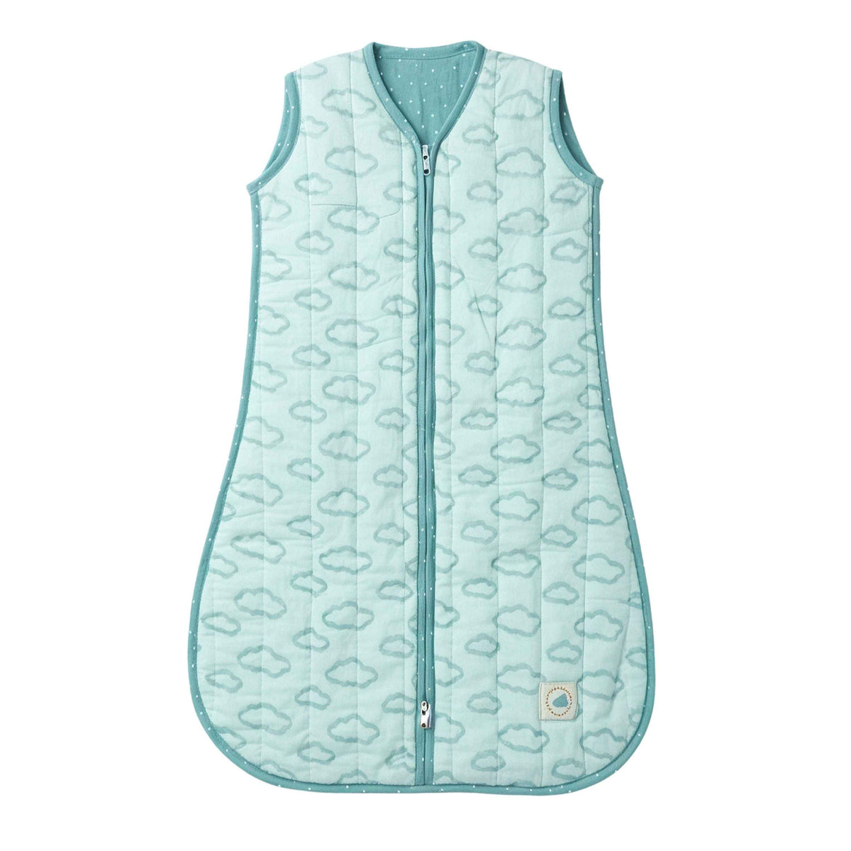 Mulmul Cotton Sleep Sack with Zip - Cloud