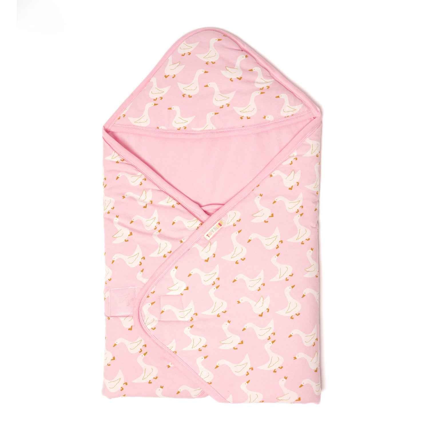 Hooded Blanket - Pink Duck